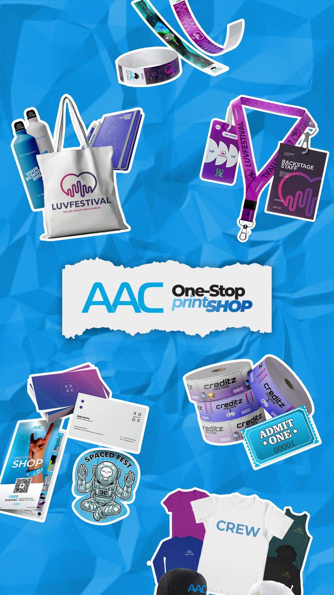 AAC Wristbands & ID Solutions Facebook ad: Locally Owned & Operated