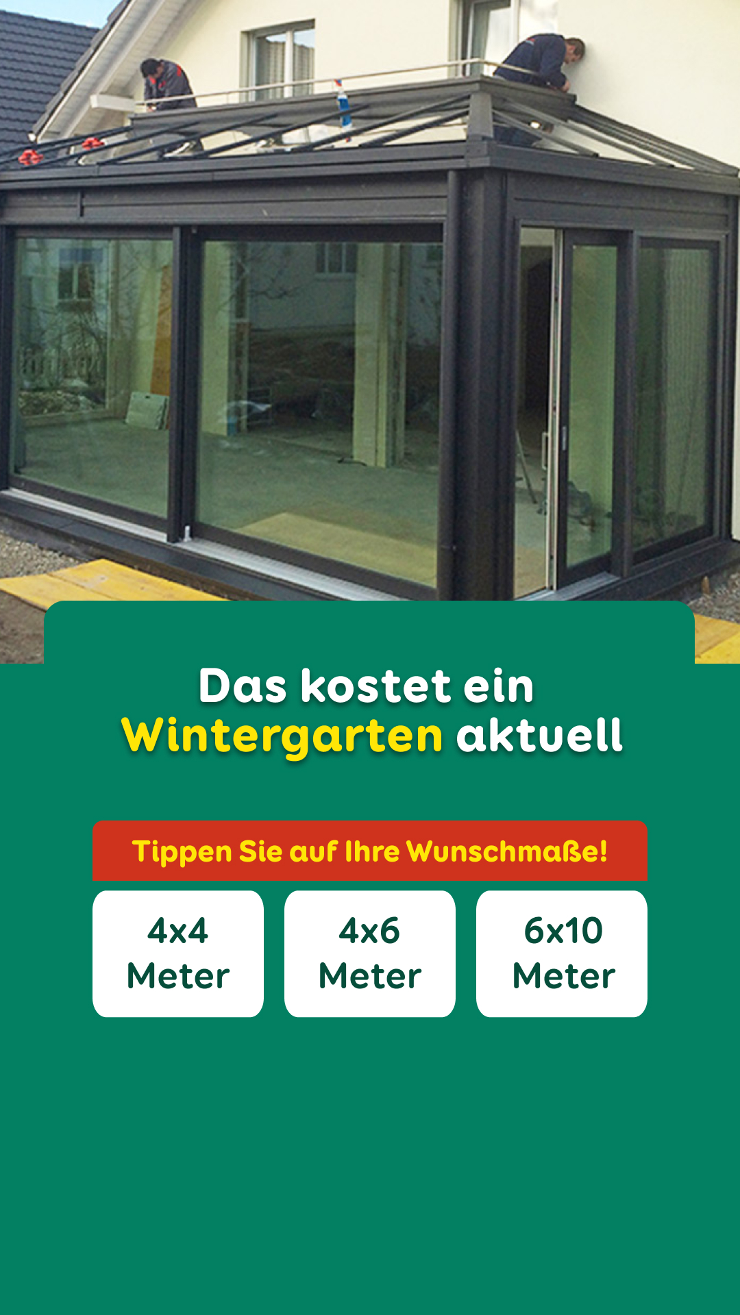Aroundhome - Wintergarten Facebook ad from Feb 19, 2026