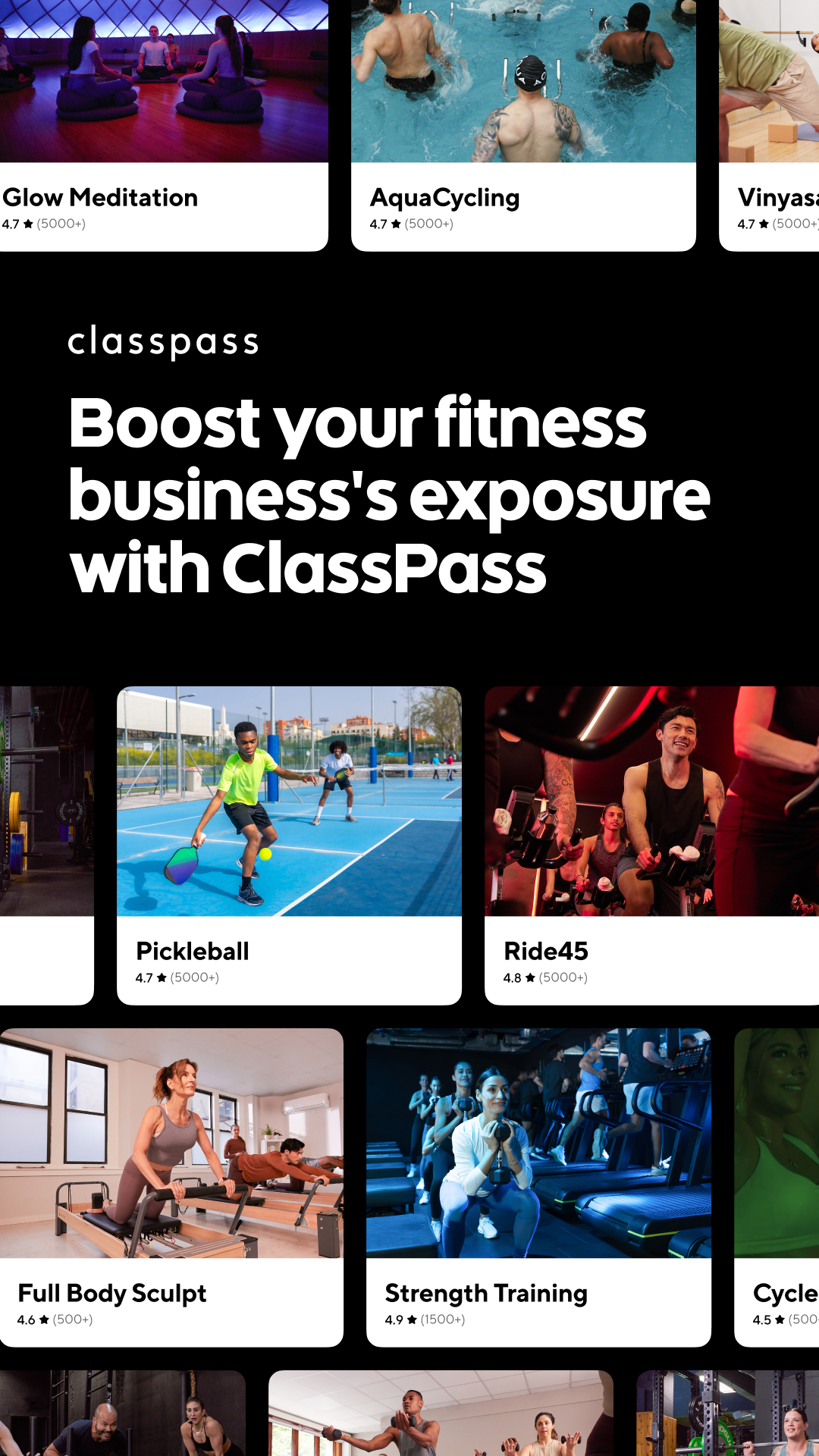 ClassPass Facebook ad