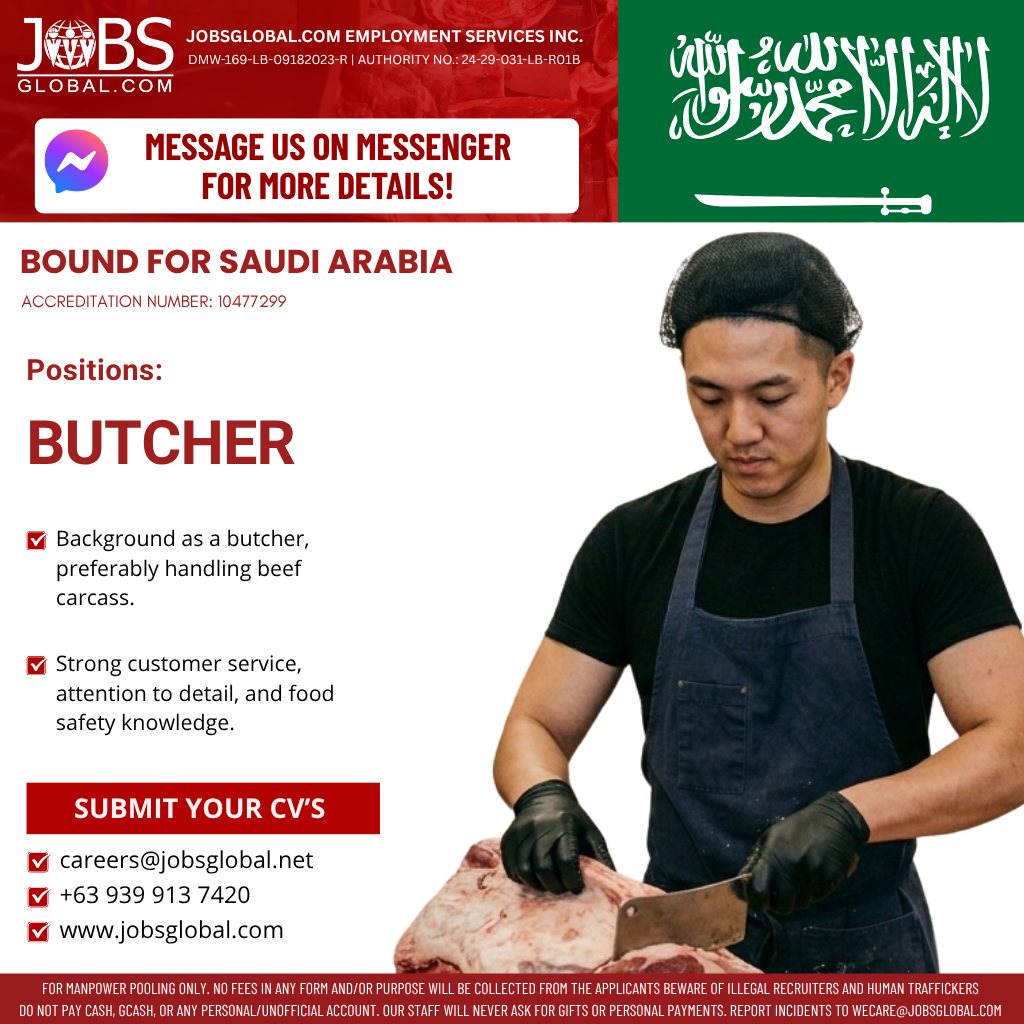JobsGlobal.com Trabaho Sa Abroad Ph Facebook ad: Open roles in KSA