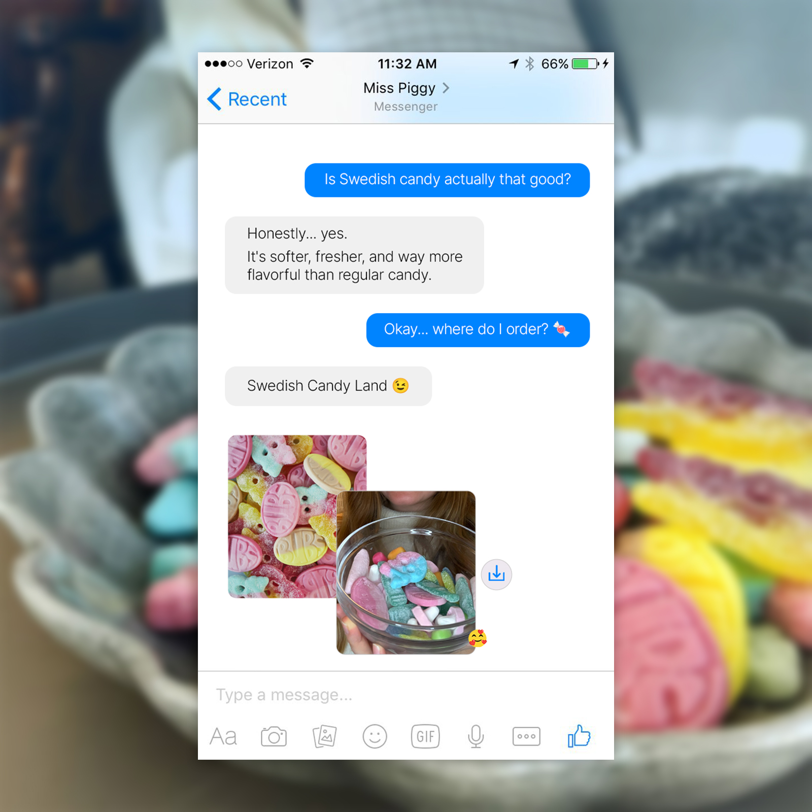 Swedish Candy Land Facebook ad