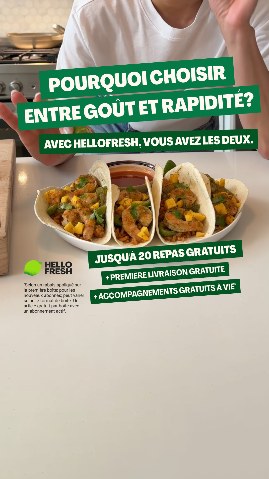 HelloFresh Facebook ad