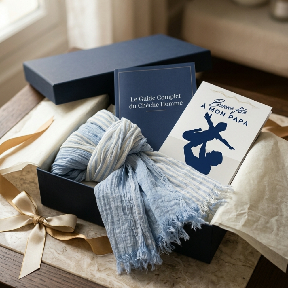 Boutique Echarpes Foulards Facebook ad: Le cadeau parfait pour la Fête des Pères