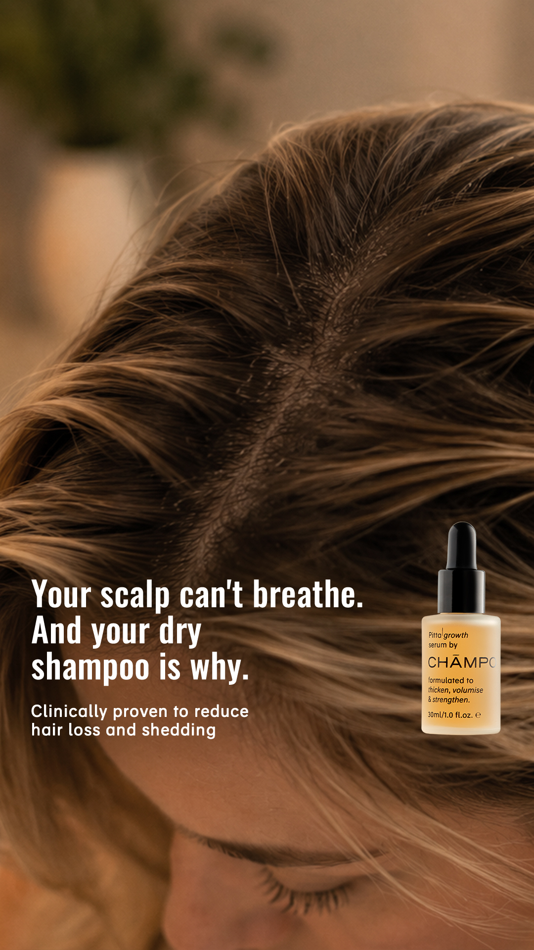 Chāmpo Haircare Facebook ad