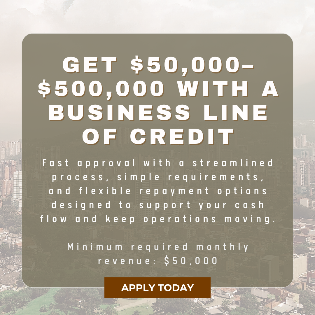 Berkman Financial Facebook ad: $50K-$500K Business Lines of Credit