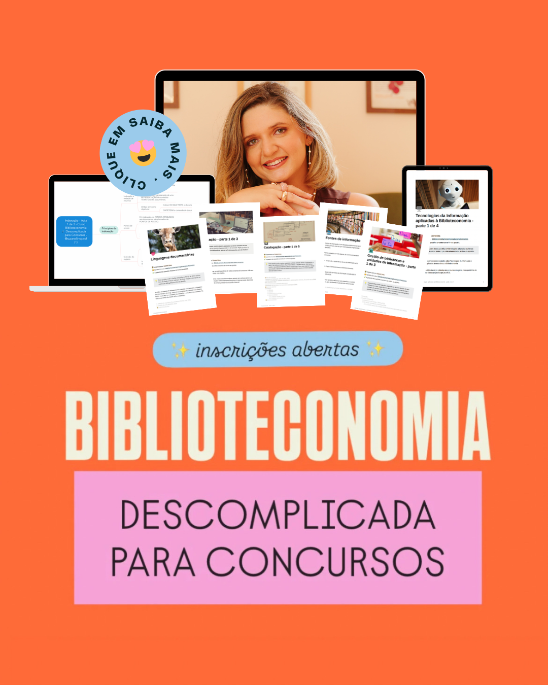 Prof. Suzane Lima Facebook ad: Passar em um concurso de Biblioteconomia não é…