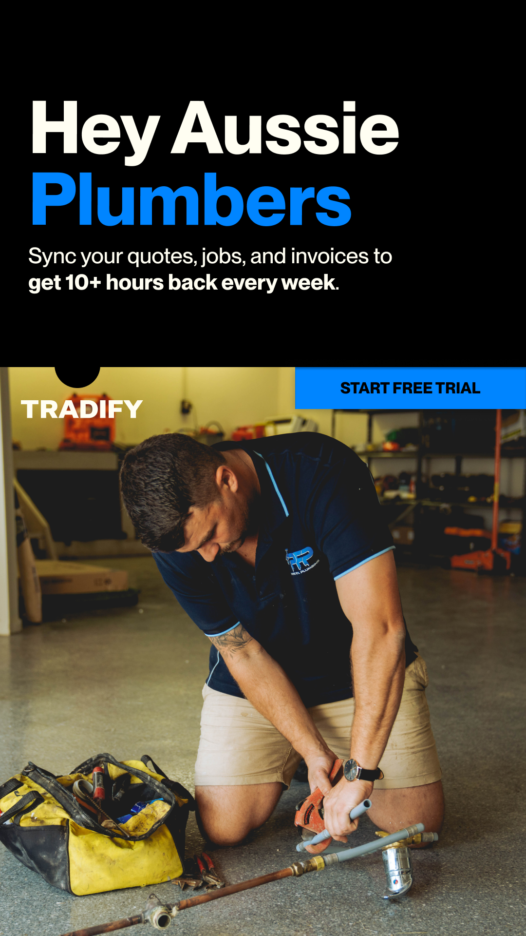 Tradify Facebook ad