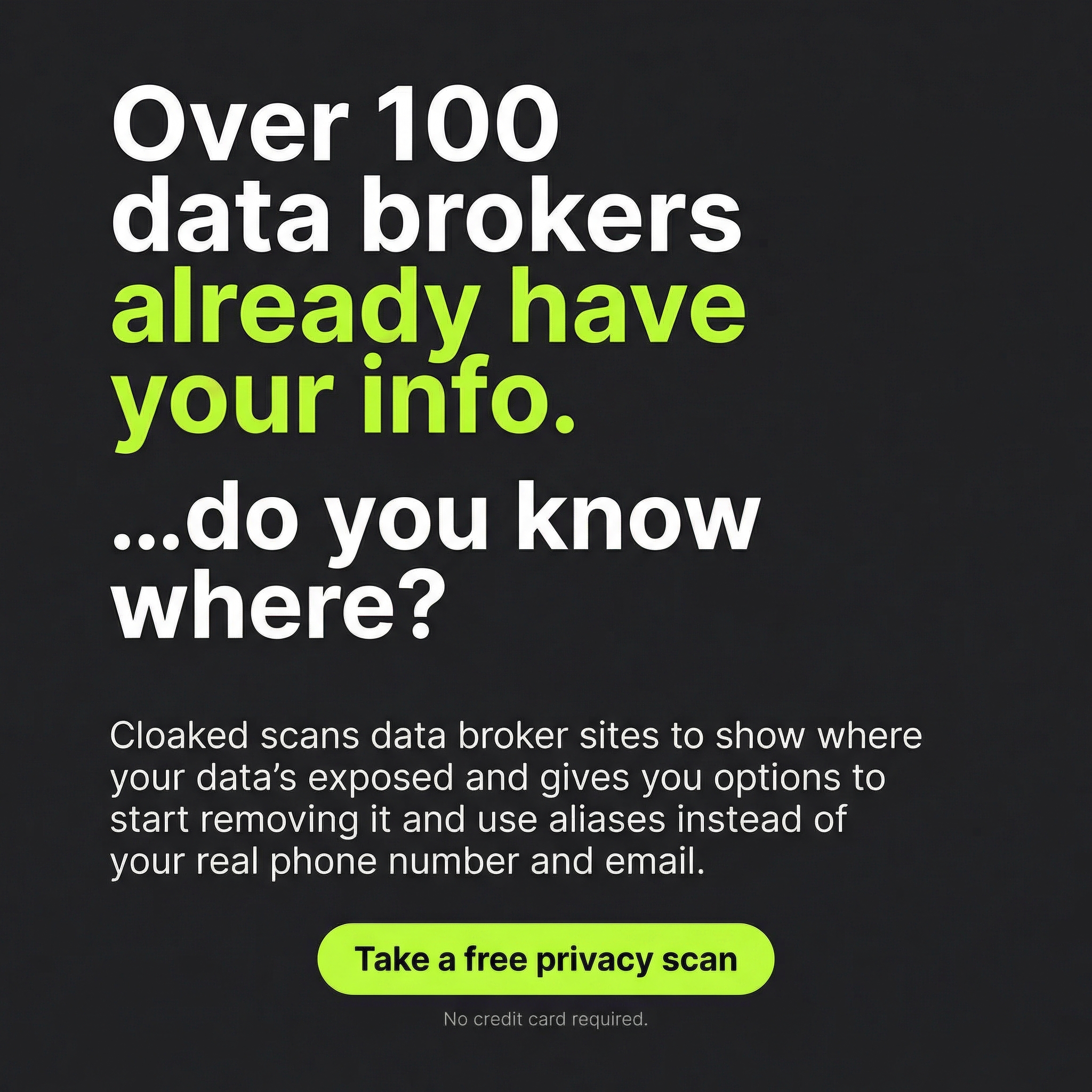 Cloaked Inc. Facebook ad