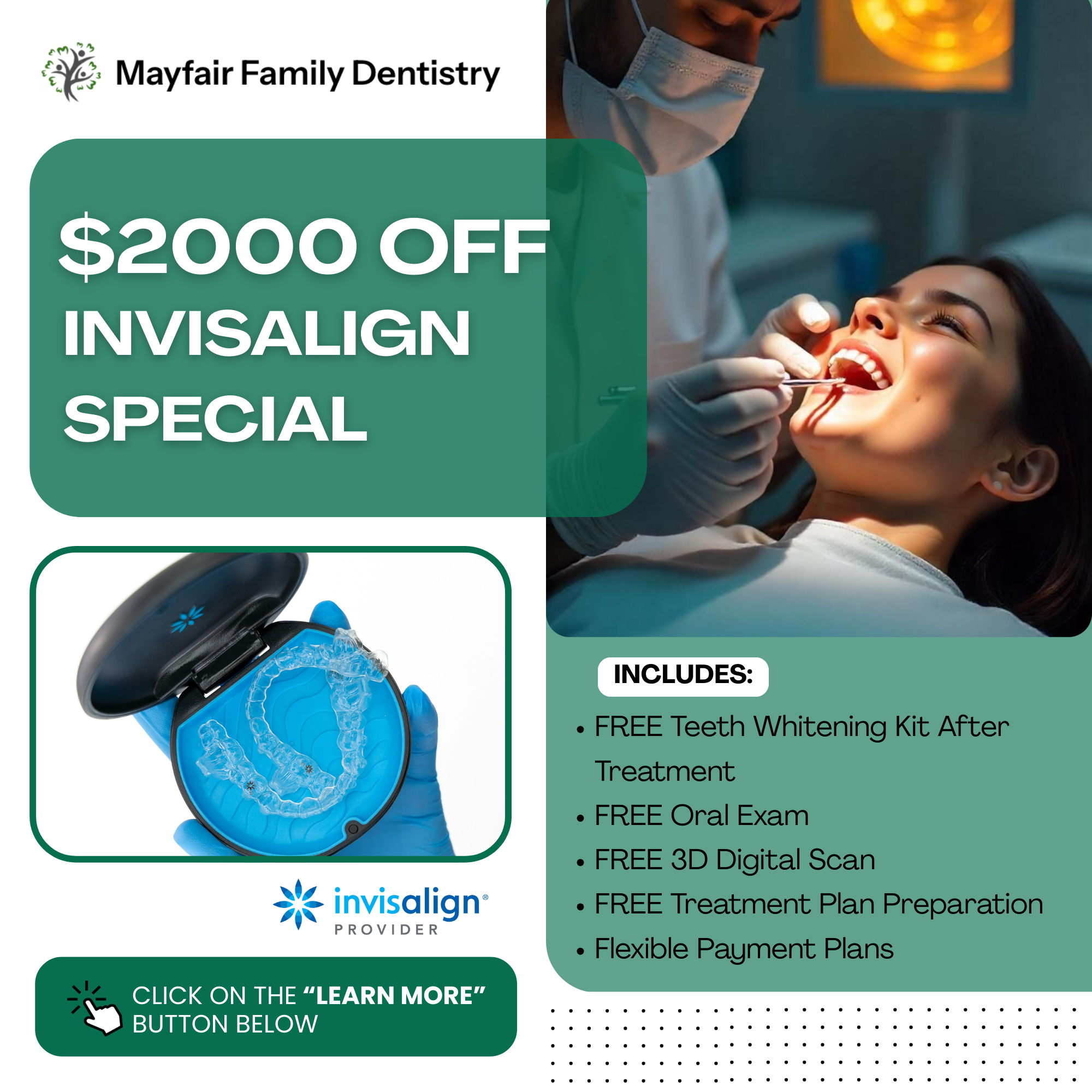 Mayfair Family Dentistry Facebook ad