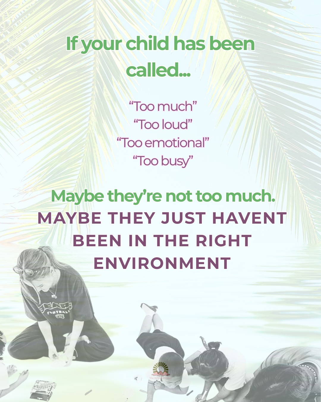 The Centered Space Facebook ad: If your child has ever been described as…