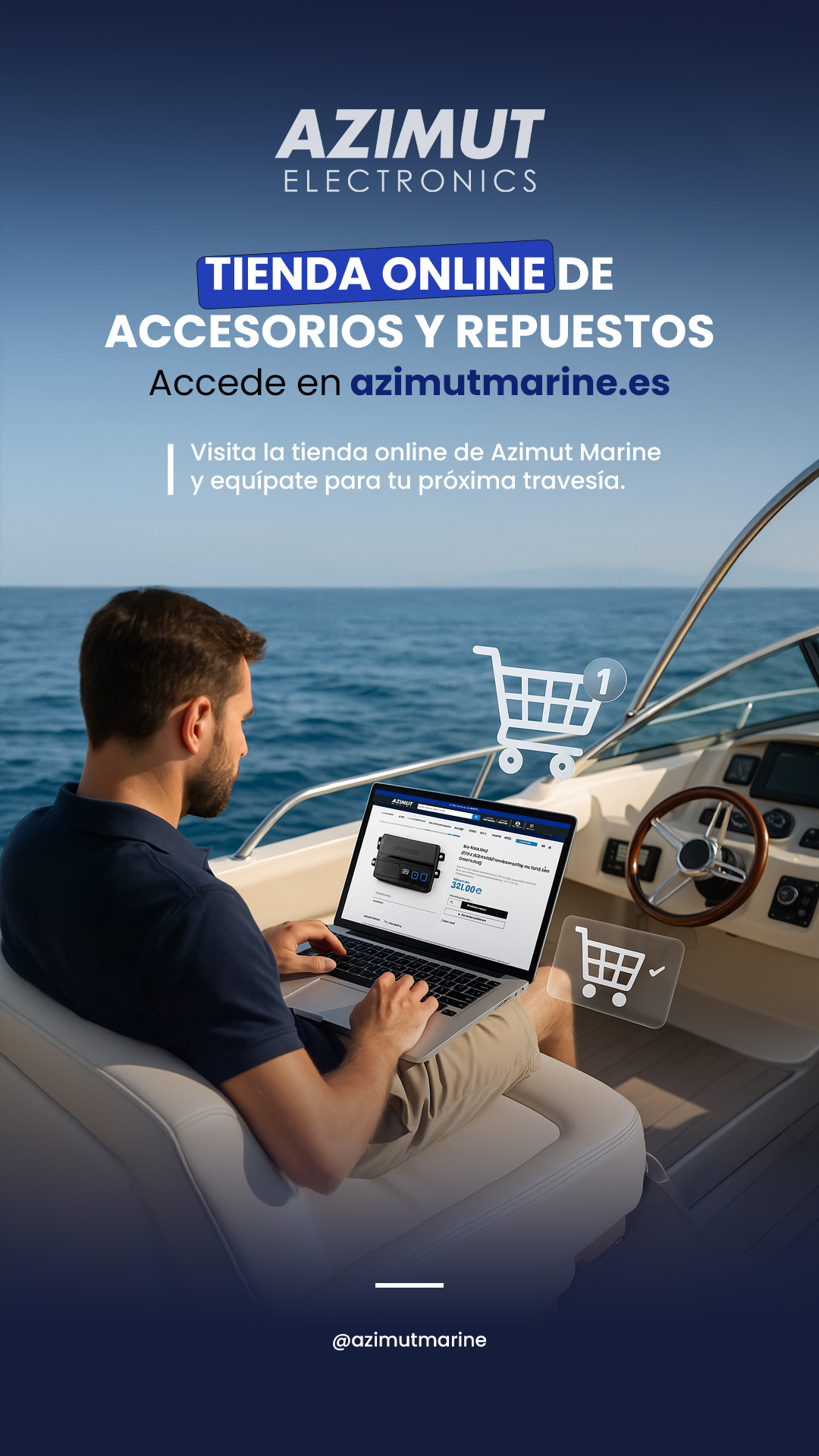 Azimut Marine Facebook ad: Tienda de accesorios