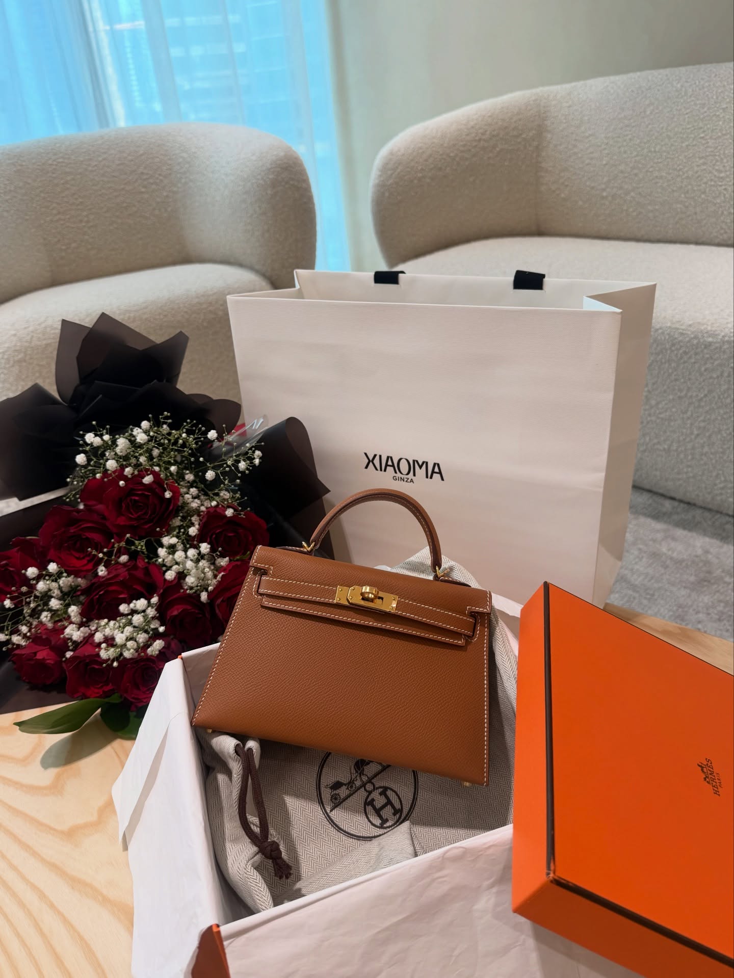 Ginza Xiaoma Dubai Facebook ad: Chocolate box or orange box �Which one wins…
