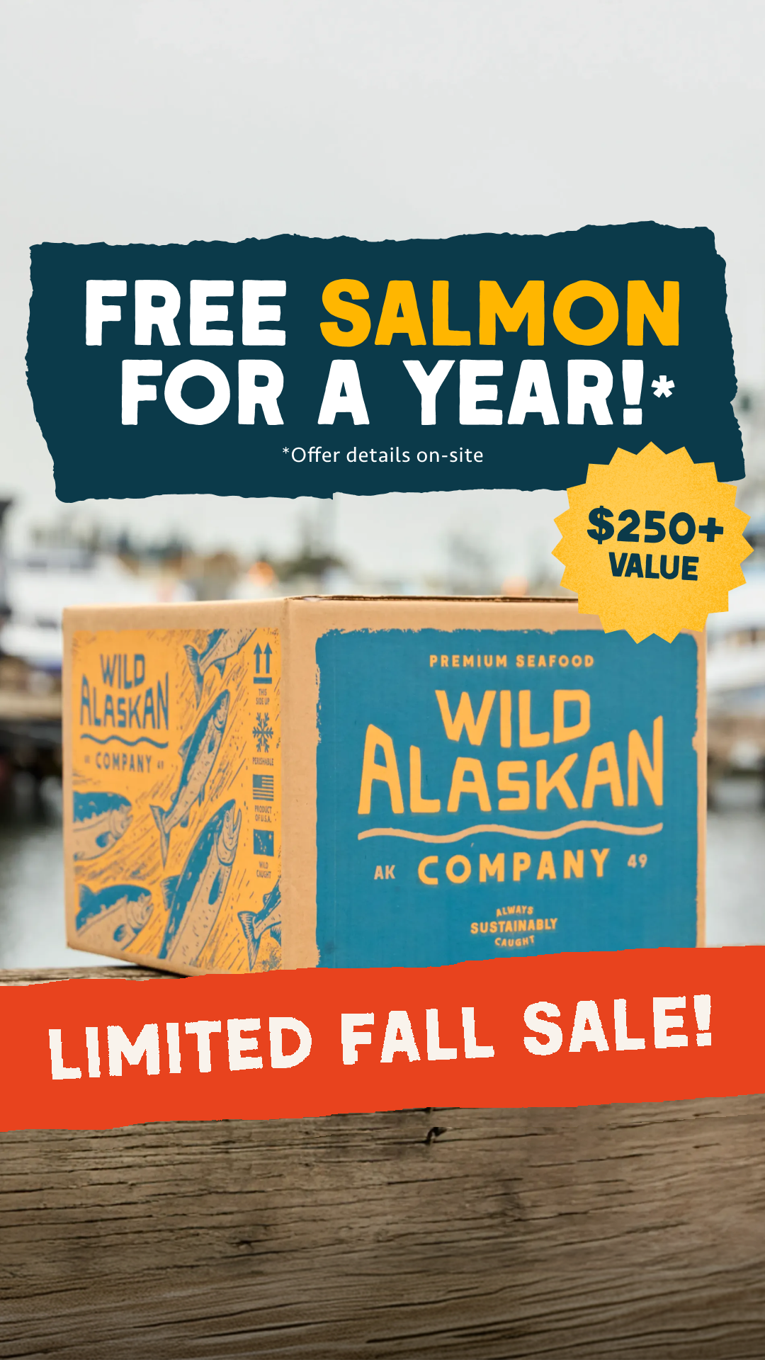 Wild Alaskan Company Facebook ad: Get Free Alaskan Salmon