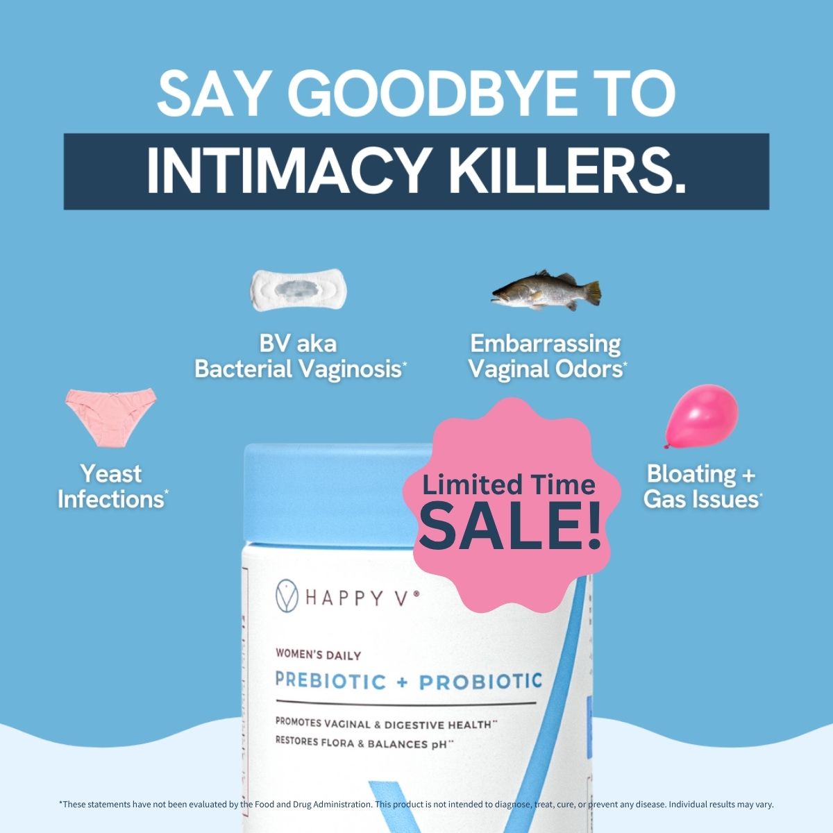 Happy V Facebook ad
