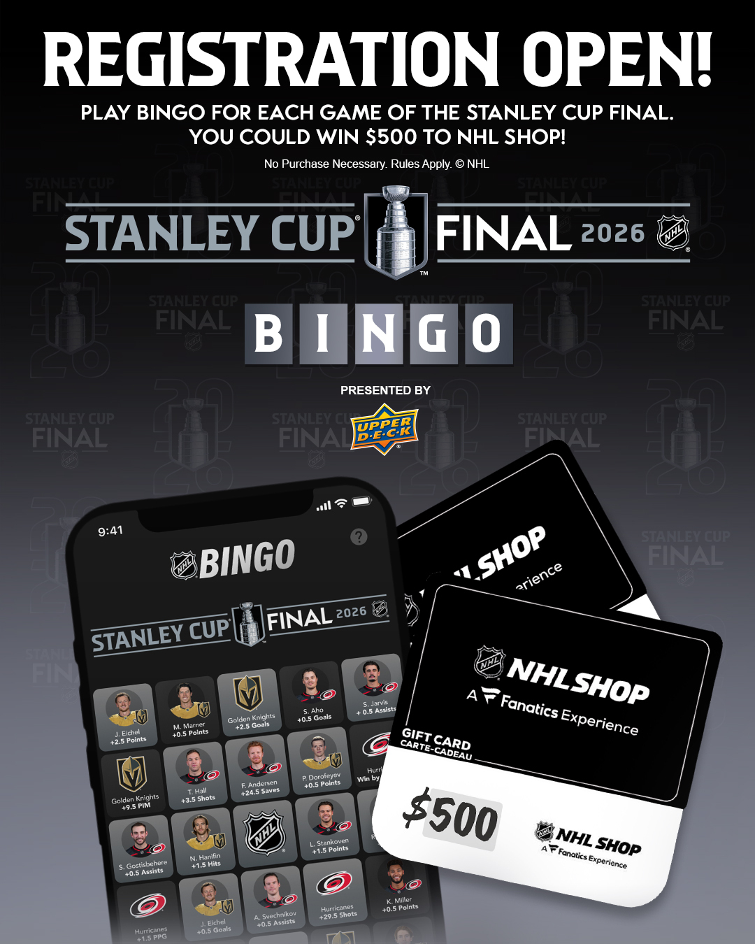 NHL Facebook ad: Watch & Play!