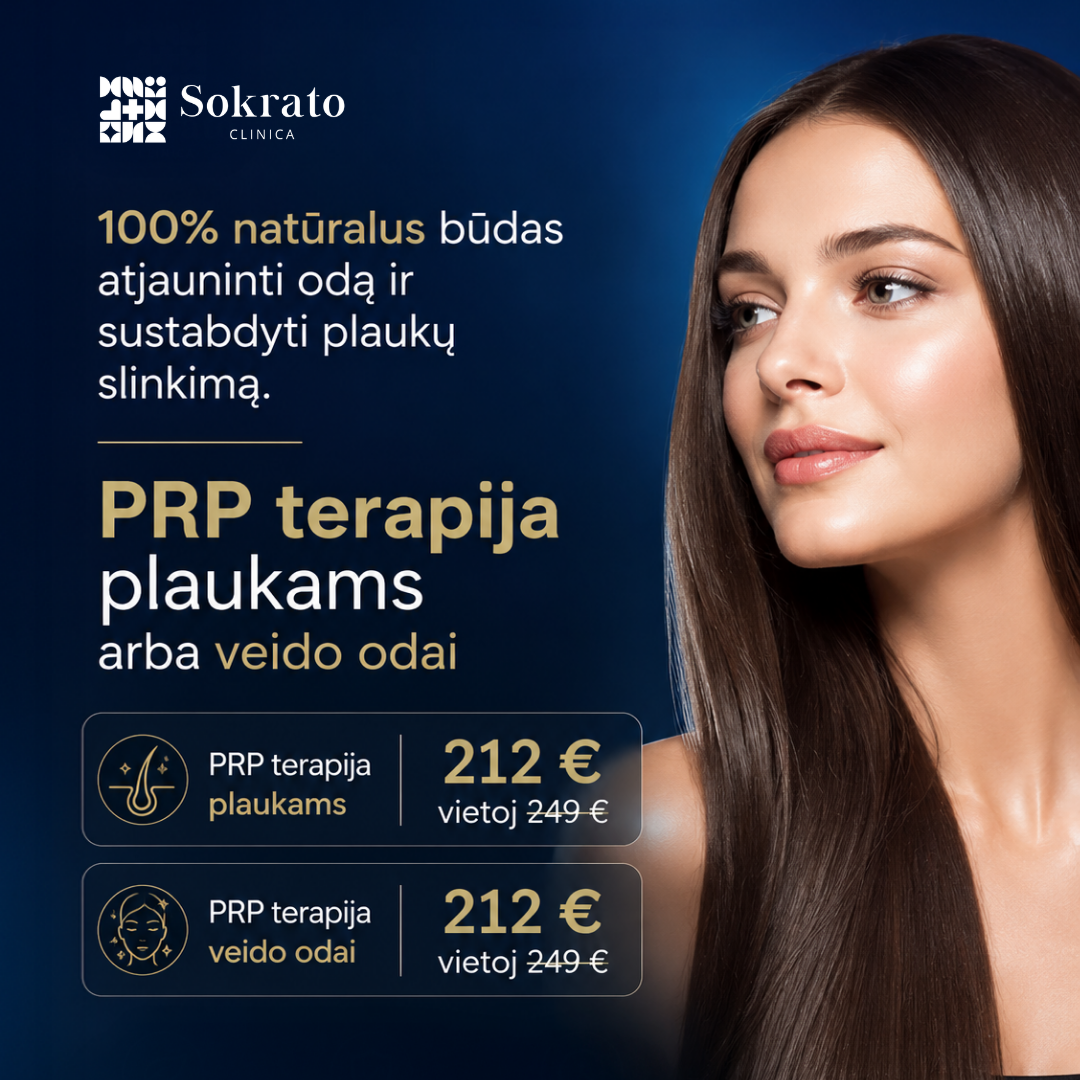 Sokrato Klinika Facebook ad: PRP Plaukams Ir Odai
