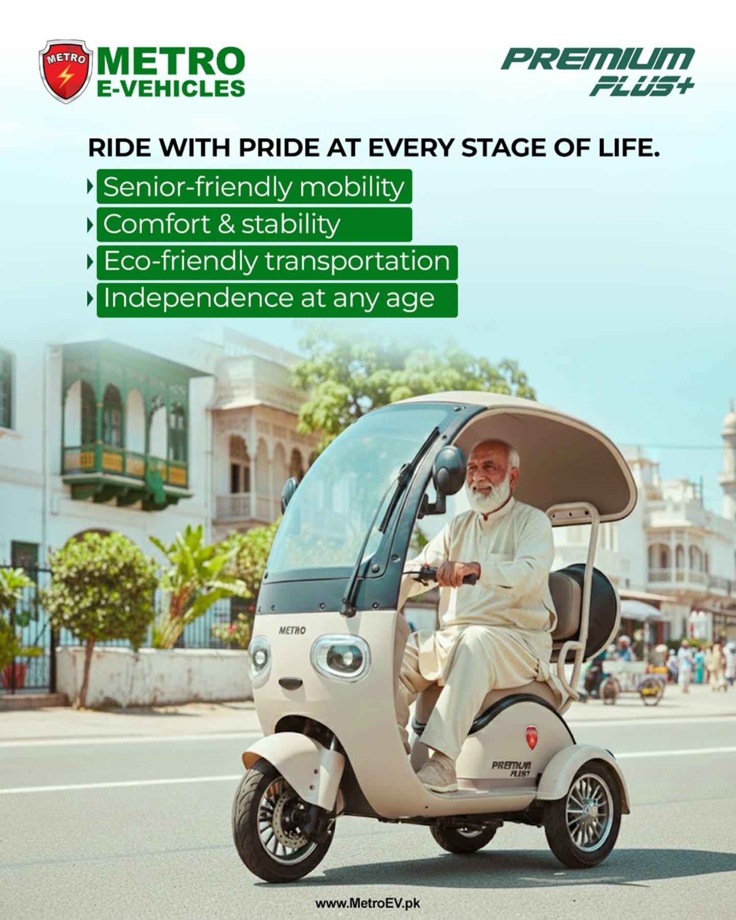 Metro E-Vehicles Facebook ad