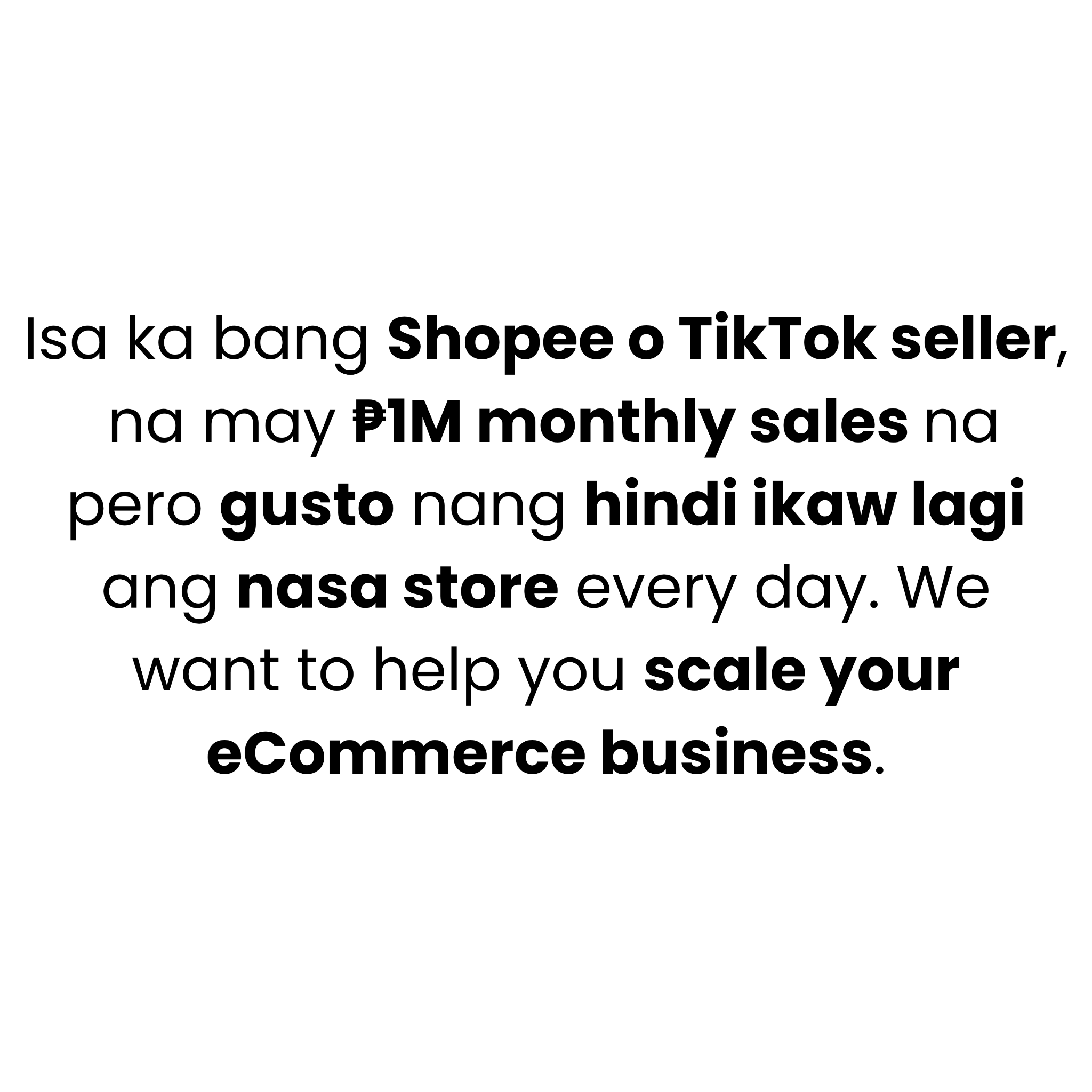 ECOM Accelerator Facebook ad