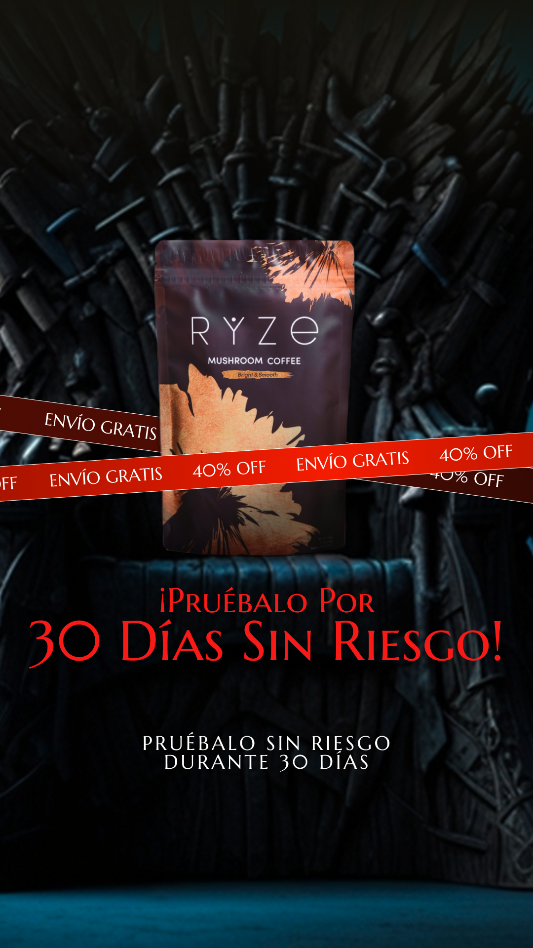 RYZE Superfoods Facebook ad