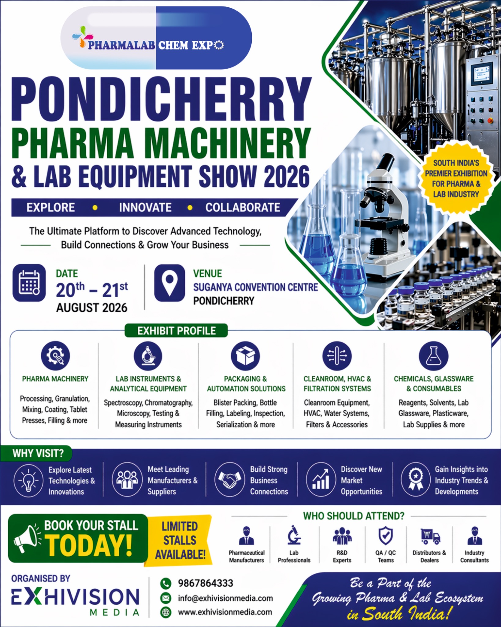 Pharmalabchem Expo Facebook ad from May 15, 2026