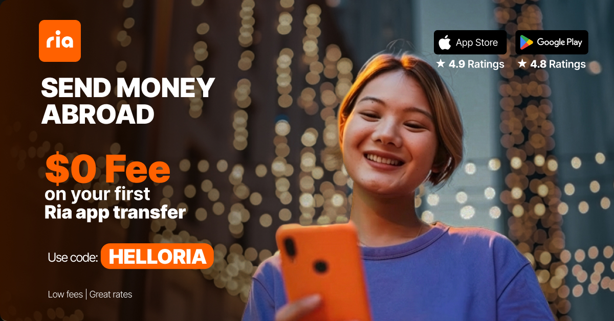 Ria Money Transfer Facebook ad