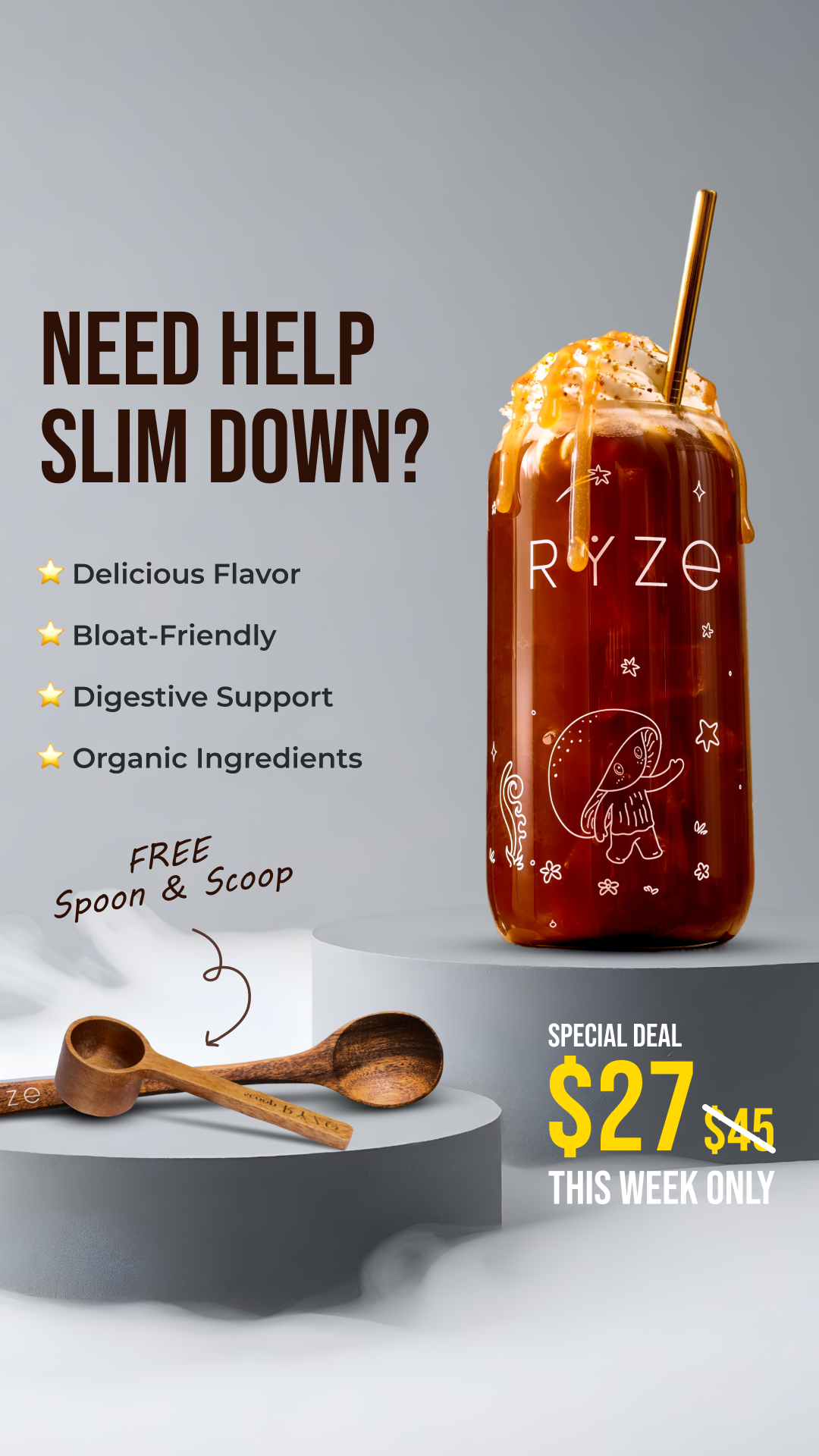 RYZE Superfoods Facebook ad