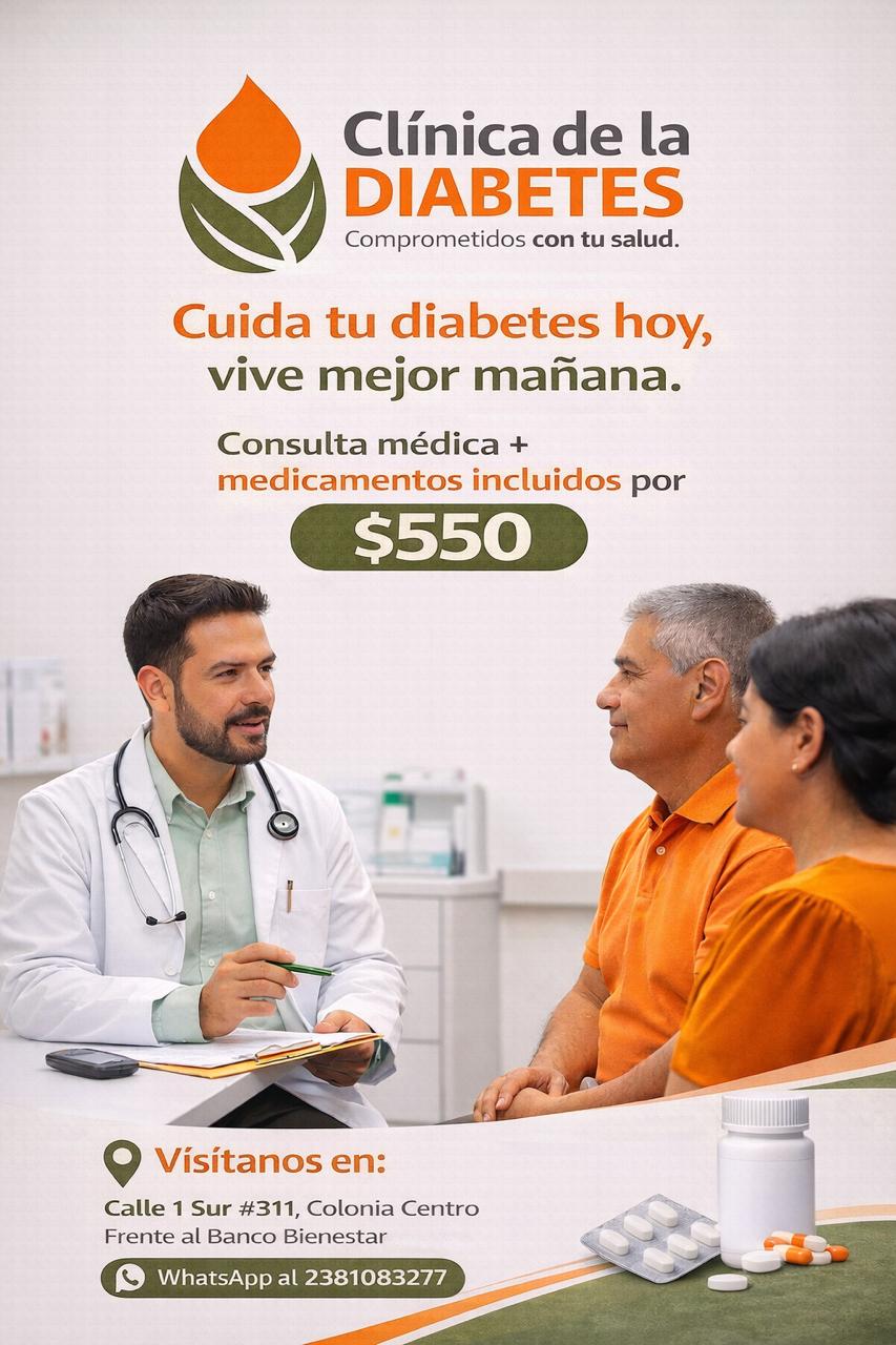 Clínica de la Diabetes Facebook ad: AGENDA TU CITA