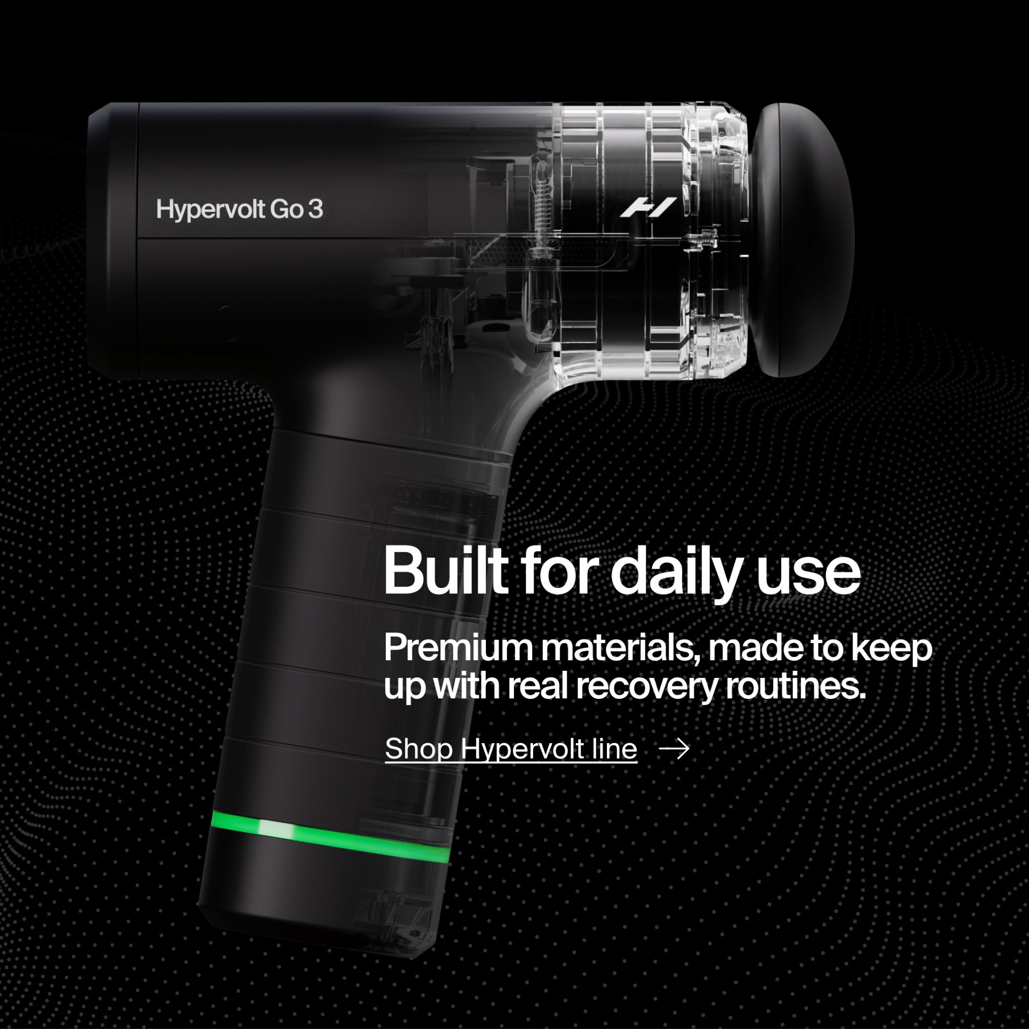 Hyperice Facebook ad: Hypervolt Go 3