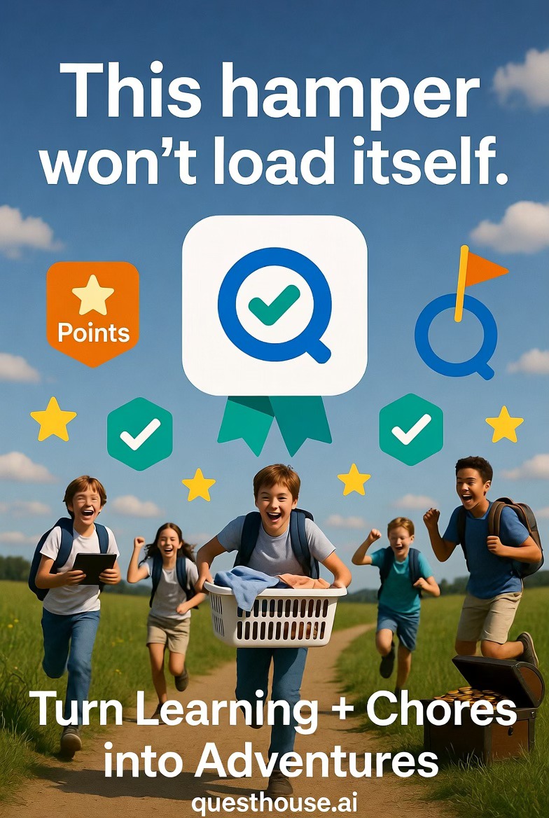 QuestHouse.ai Facebook ad: QuestHouse, Help Discover Their Individual Genius