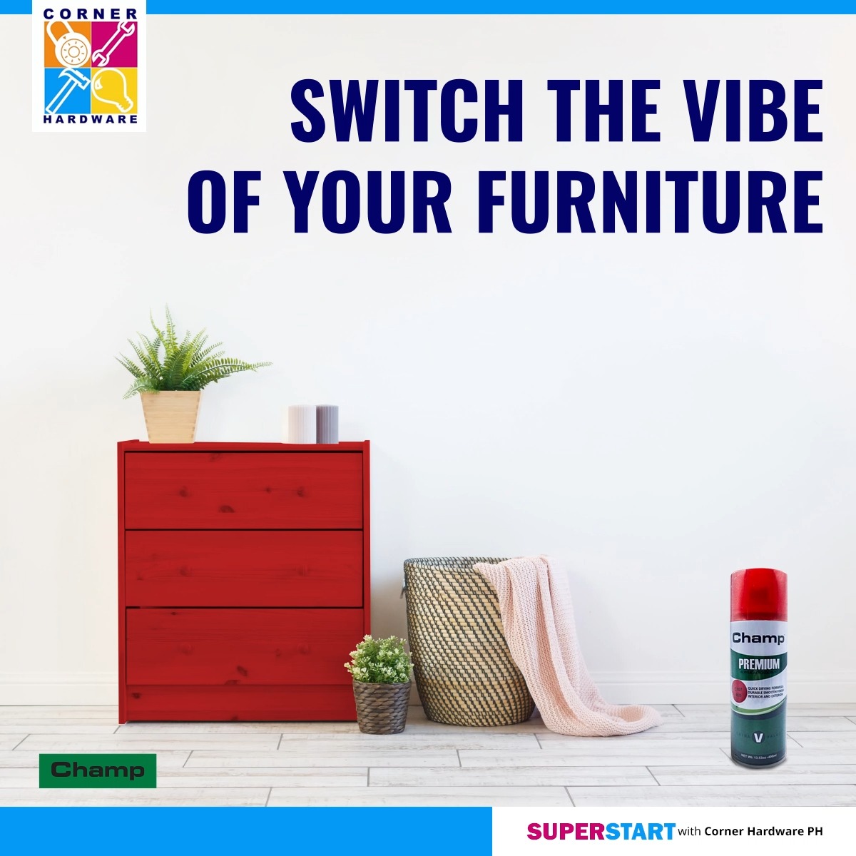 Corner Hardware Facebook ad: Paint Your Vibe | Superstart with Corner Hardware PH