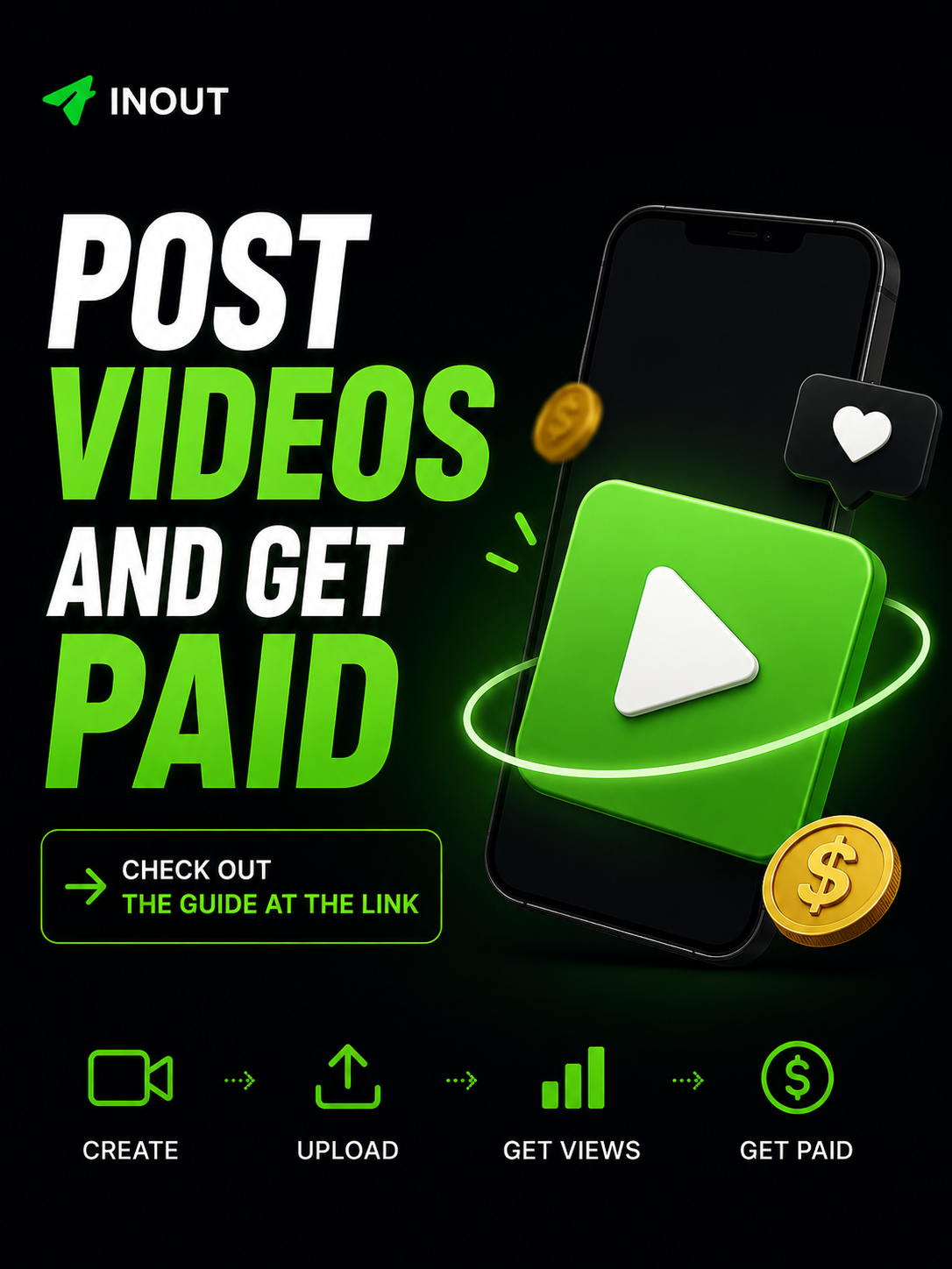 InOut Creators Facebook ad: Rating: (4.9)
