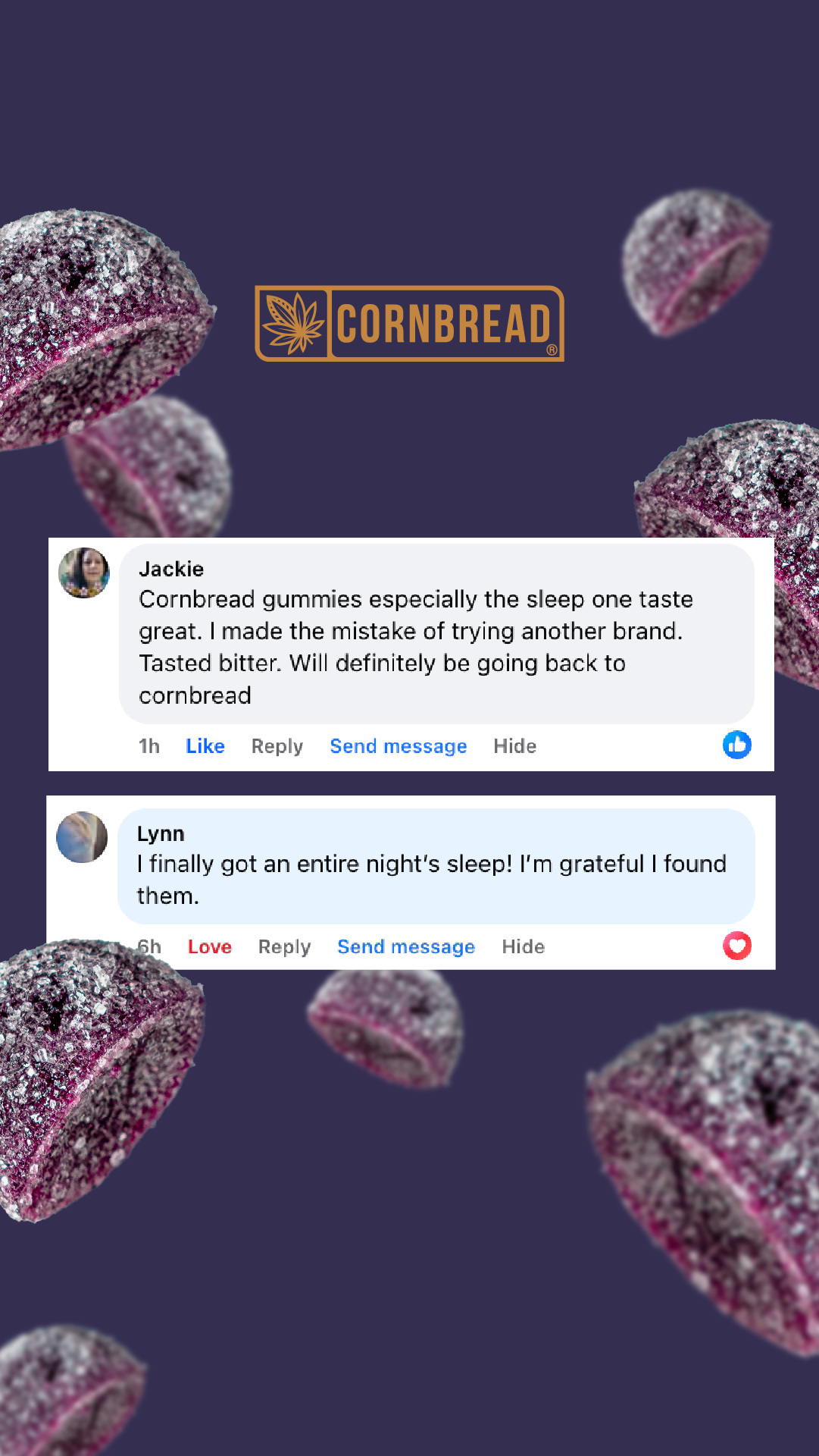 Choose Cornbread Facebook ad