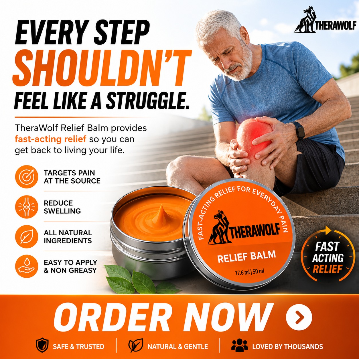 Therawolf-US Facebook ad: Click the Order Now Button�