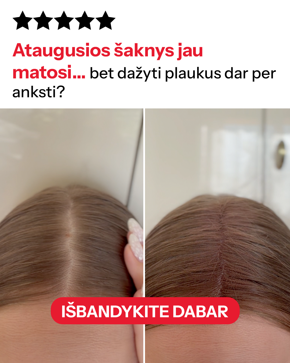 Keravita Facebook ad: Plaukų tankinimo pluoštai
