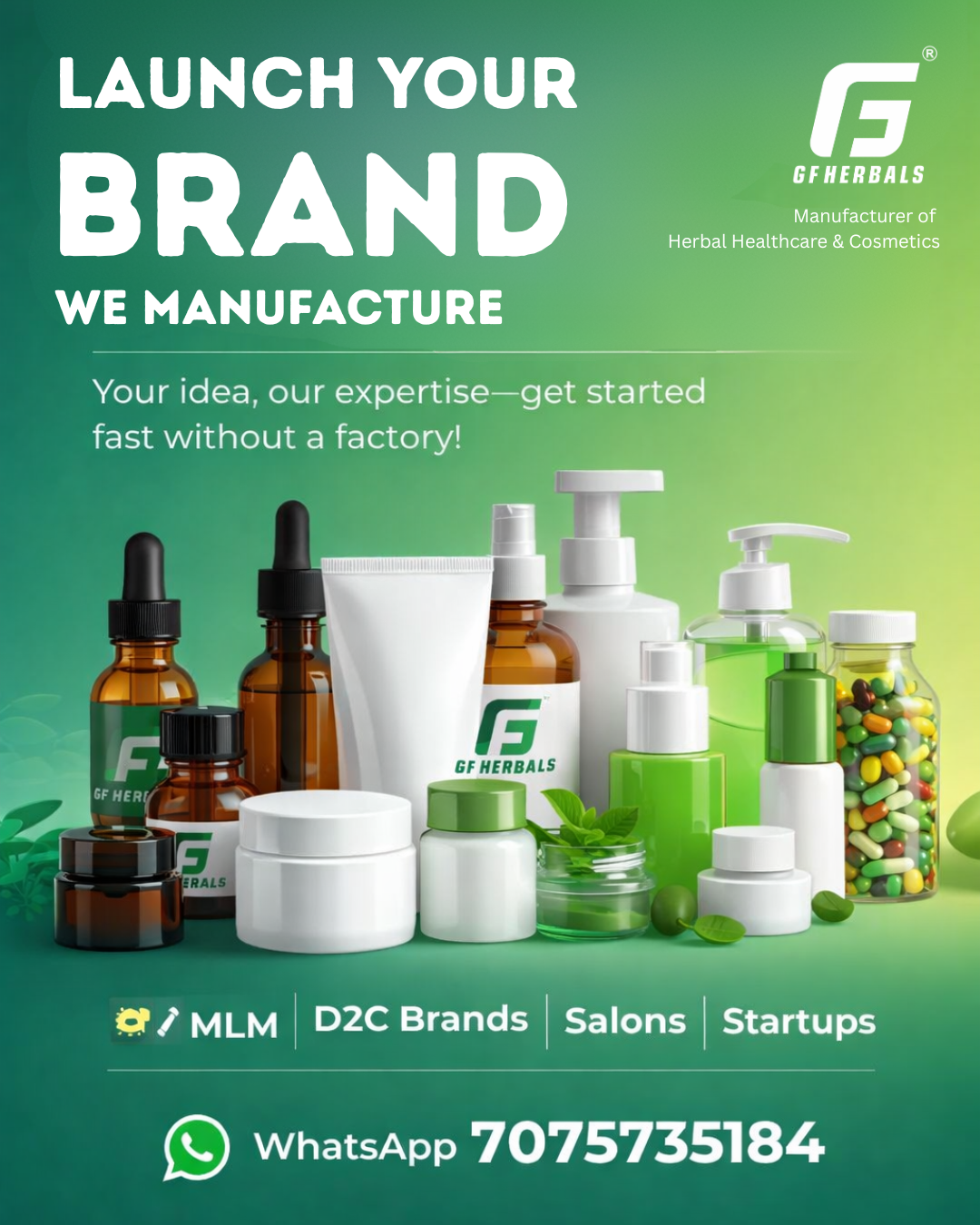 GF Herbals Facebook ad from Feb 12, 2026