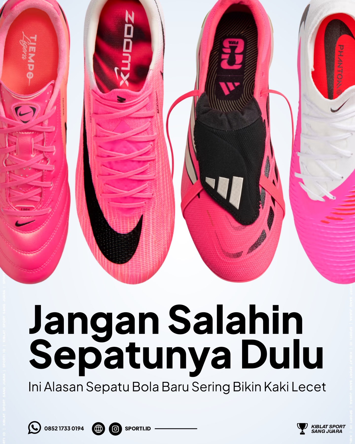 Sporti.ID Facebook ad: Baru dipake main sekali, tumit udah lecet, Pasti…