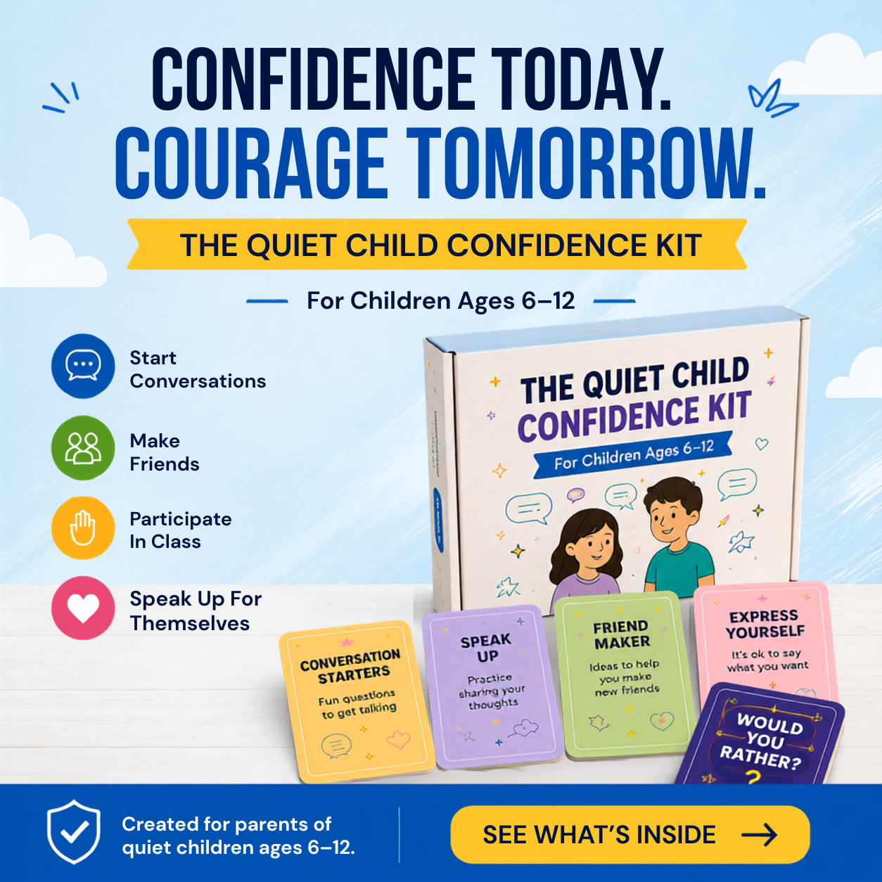 Life With Numa Facebook ad: Build Your Child’s Confidence in 30 Days