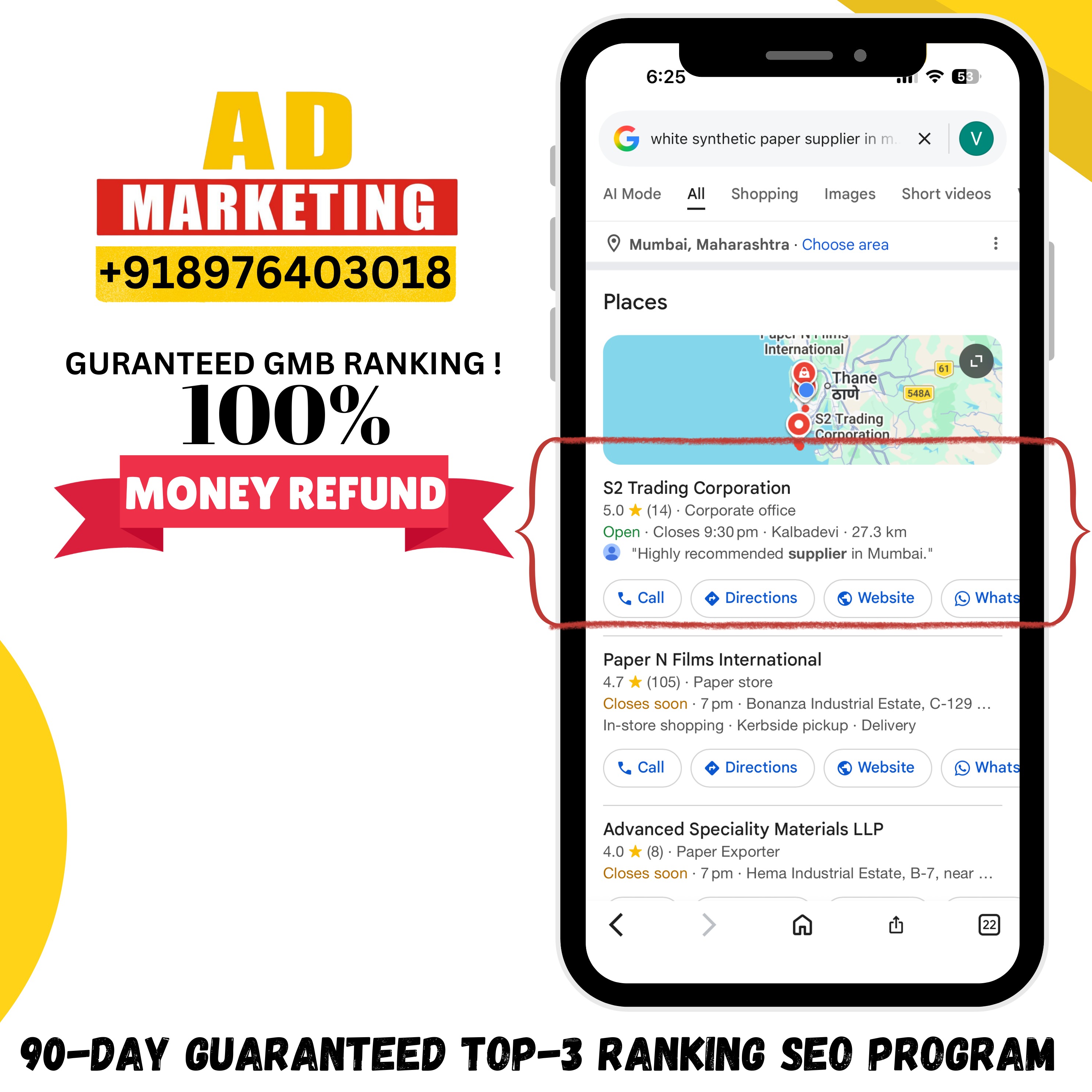 Ad Marketing Facebook ad: Client Ranking Success Story!