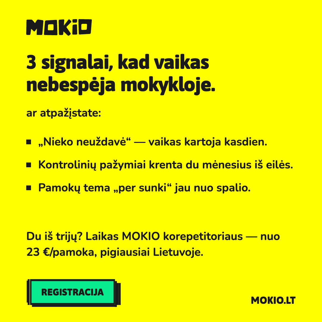 MOKIO Facebook ad: Nelaukite, kol spragos gilės