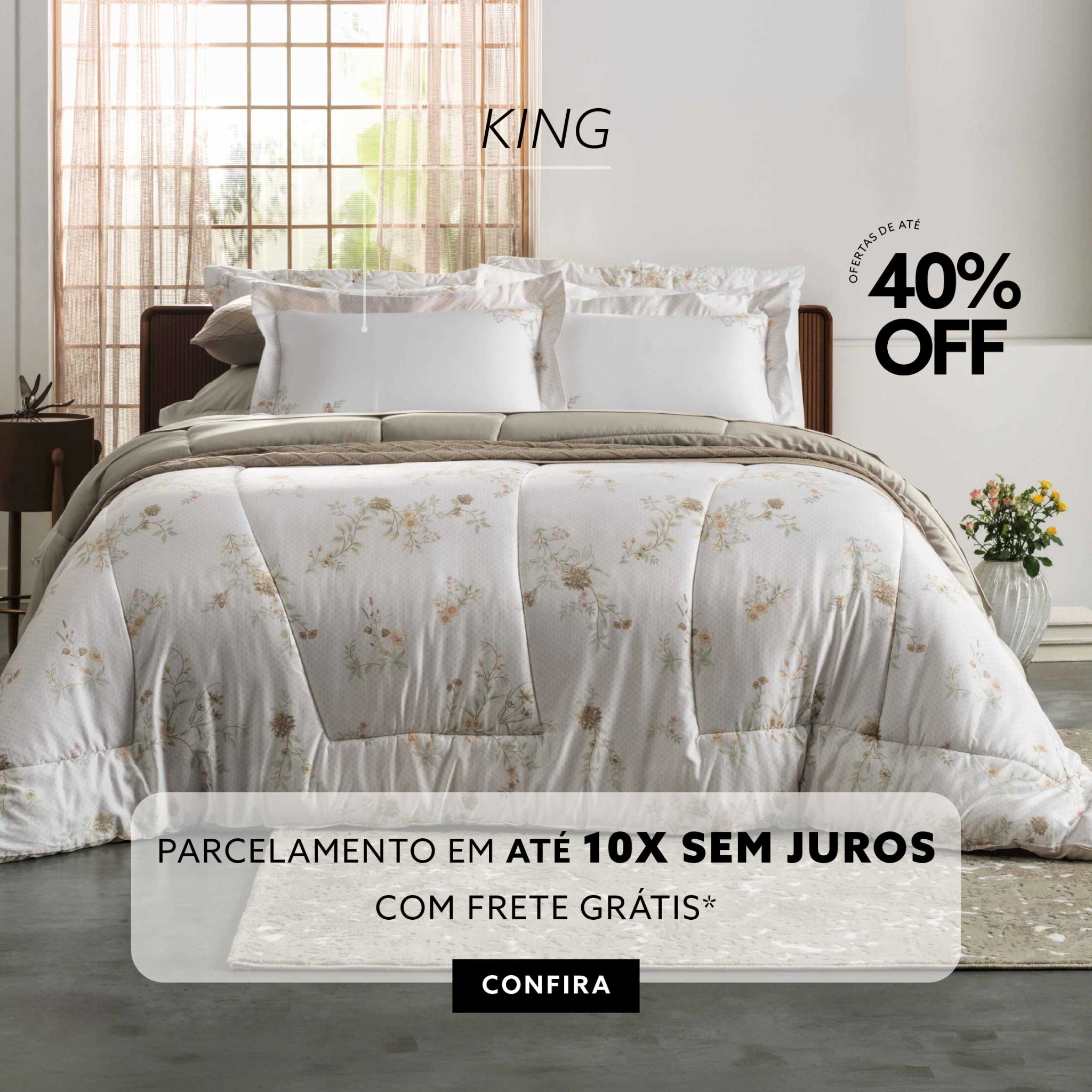 Altenburg Têxtil Facebook ad: Tamanho King