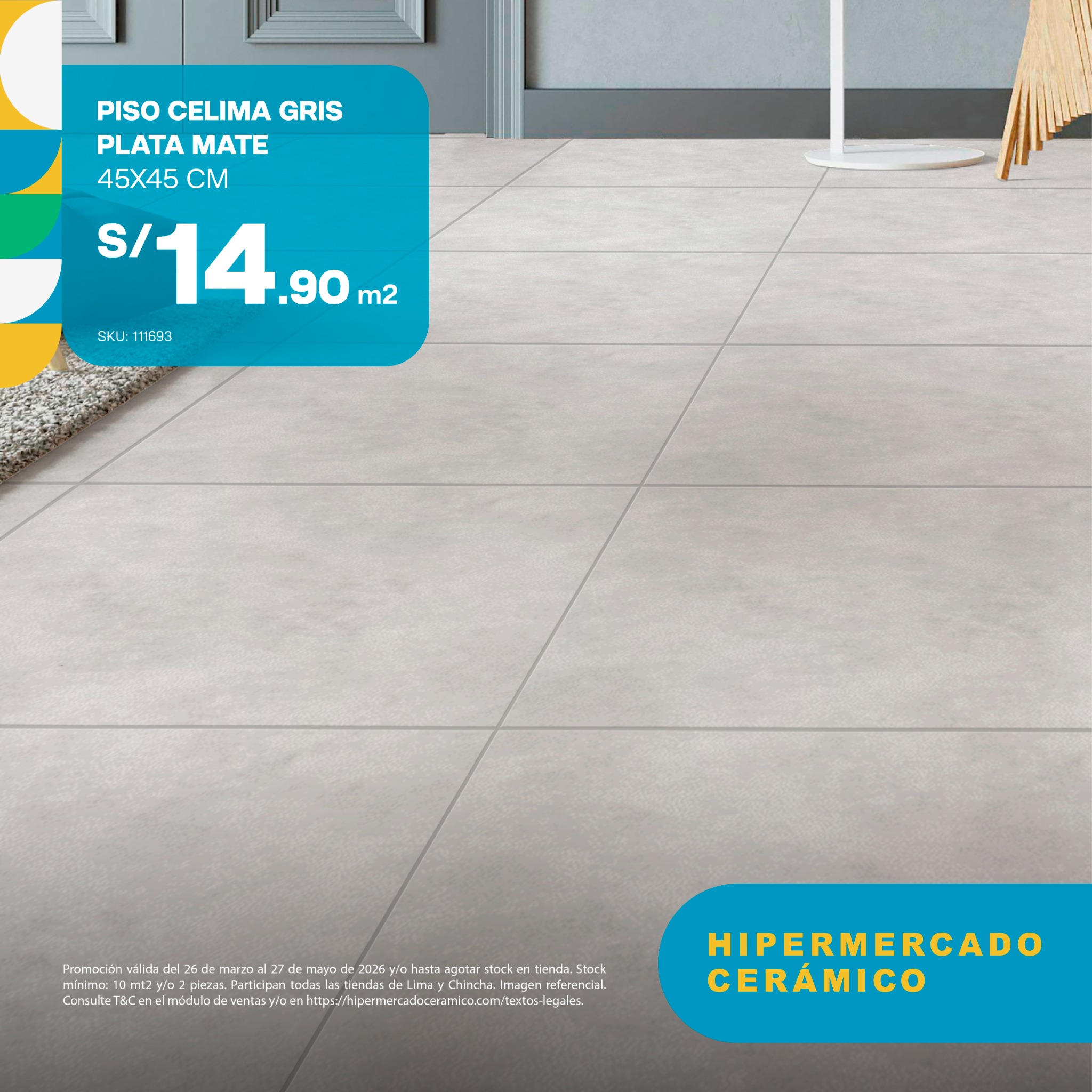 Hipermercado Ceramico Facebook ad: Haz que tu casa se vea como siempre…