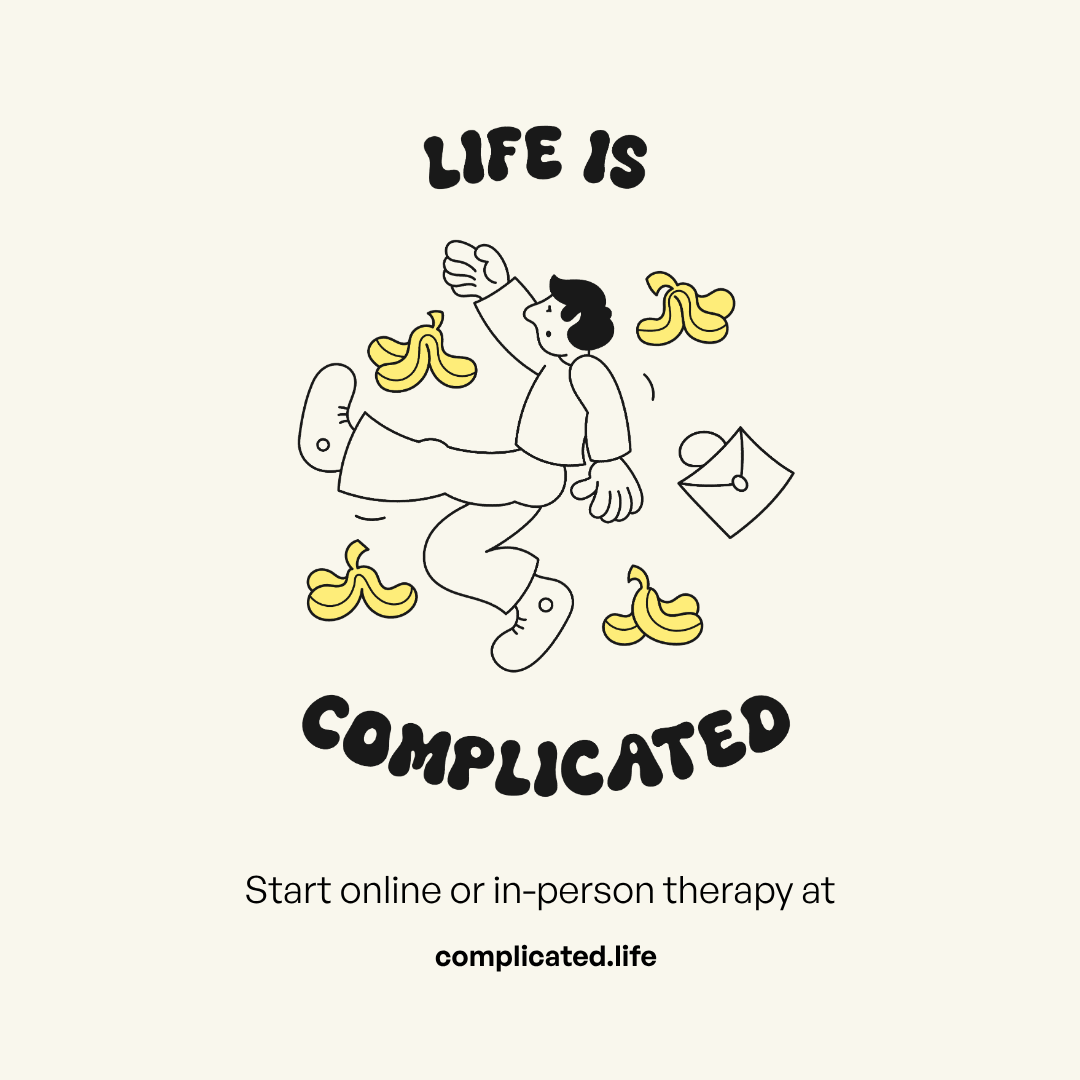 complicated.life Facebook ad: Therapy made simple.