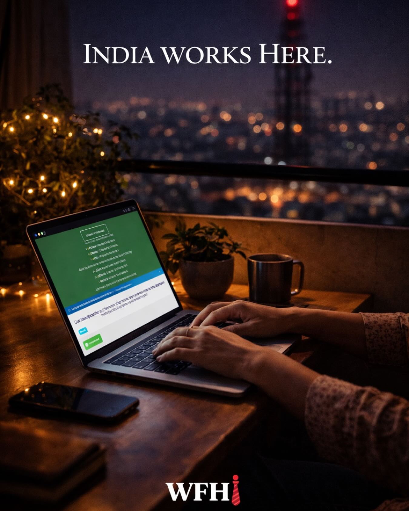 WorkFromHomeIndia Facebook ad