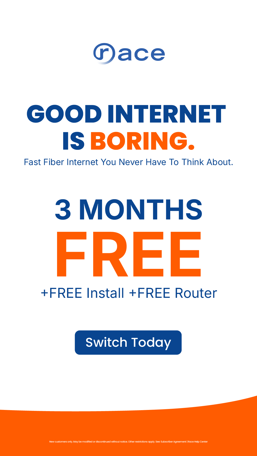 Race Communications Facebook ad from Jul 8, 2026