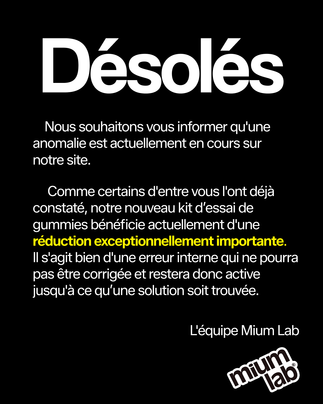 Mium Lab Facebook ad