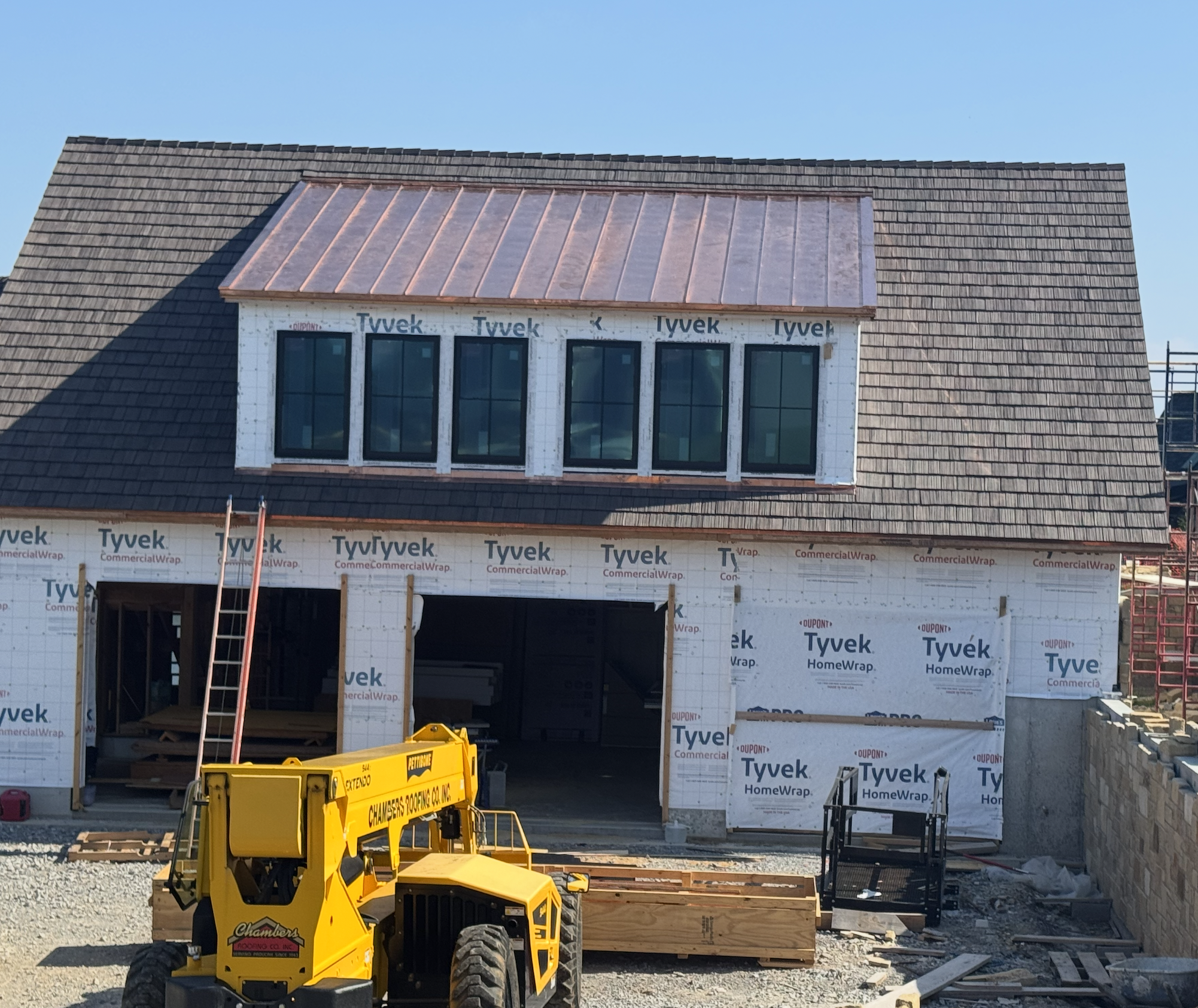 Chambers Roofing Co. Facebook ad from Jan 1, 2026