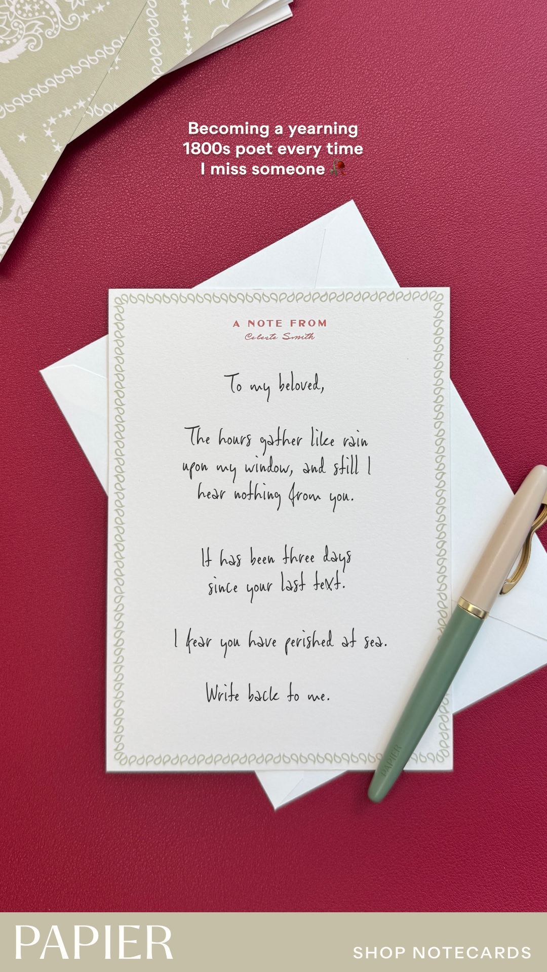 Papier Facebook ad