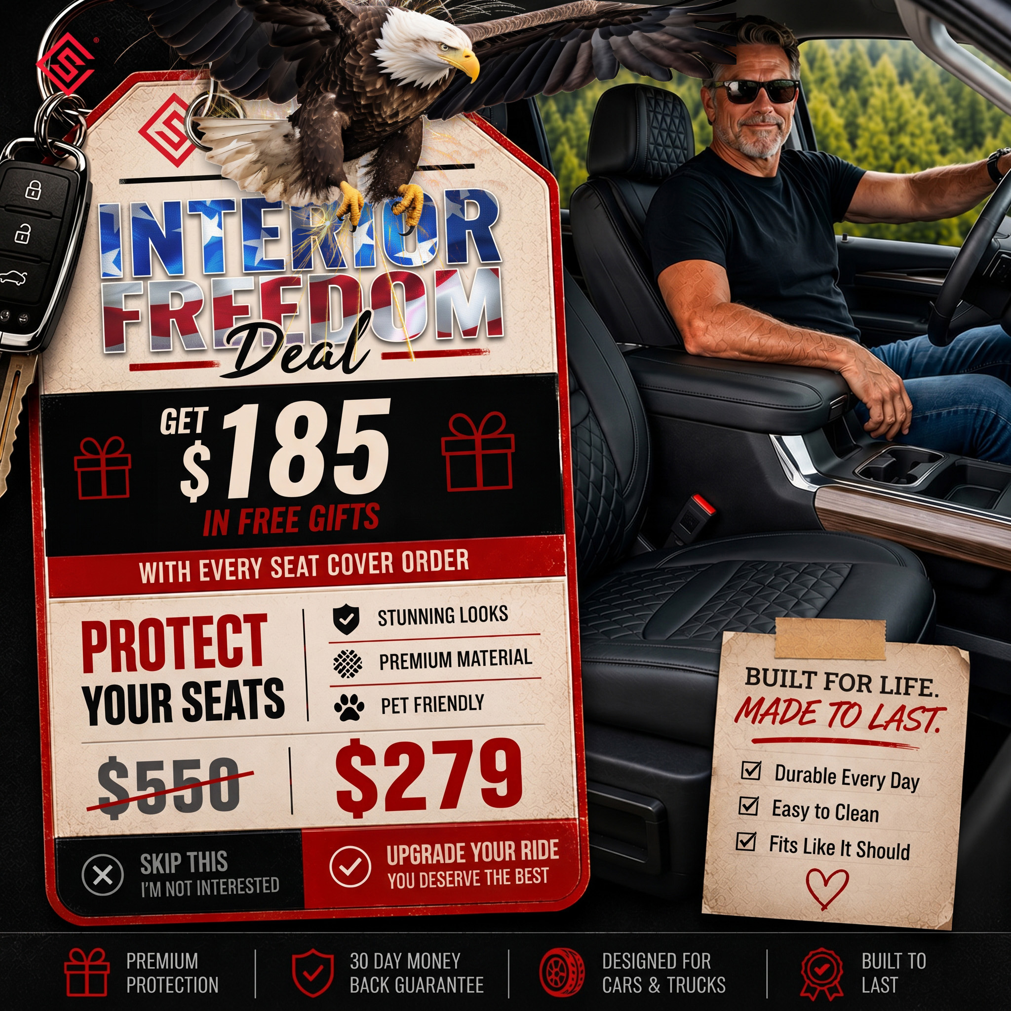 Seat Cover Solutions Facebook ad