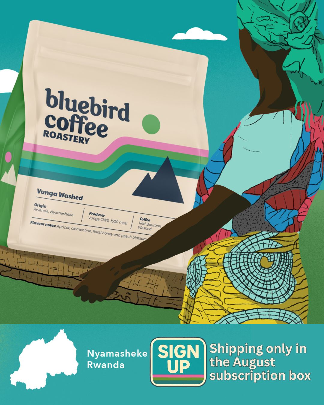 Bluebird Coffee Roastery Facebook ad from Jul 10, 2026