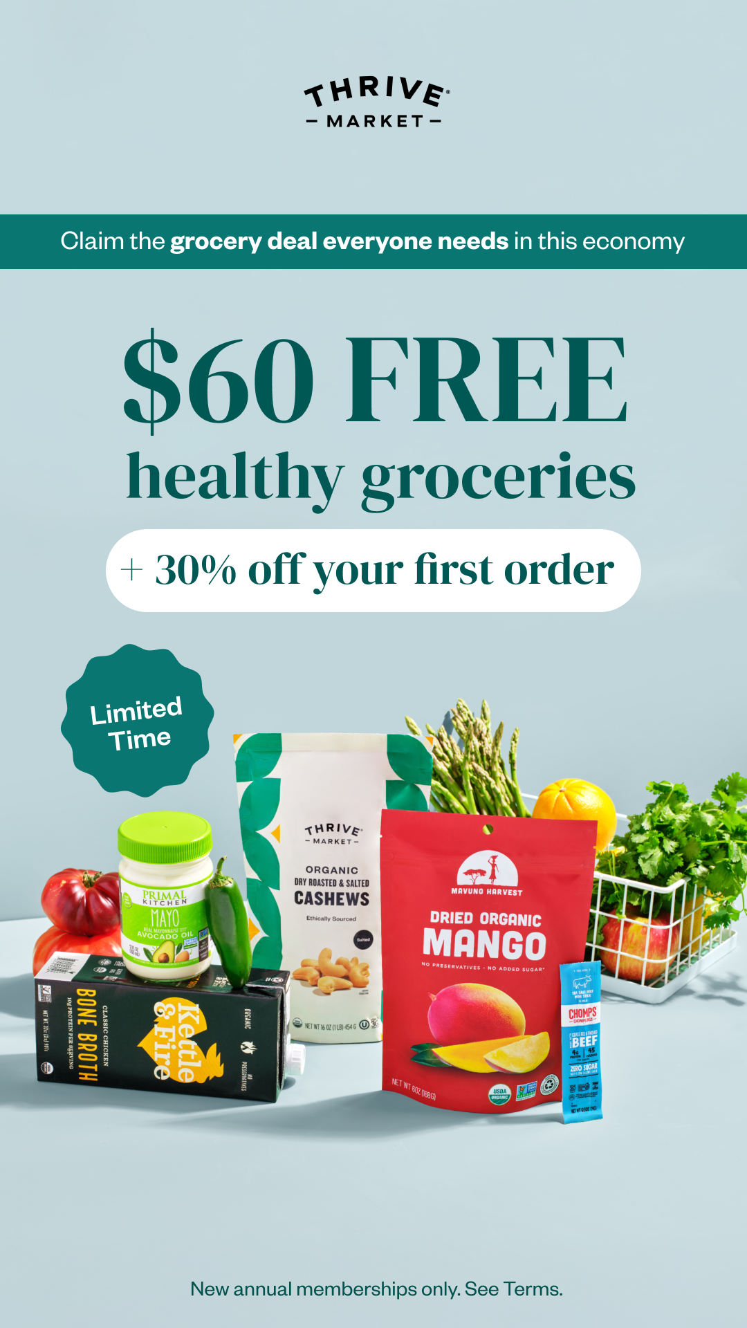 Thrive Market Facebook ad